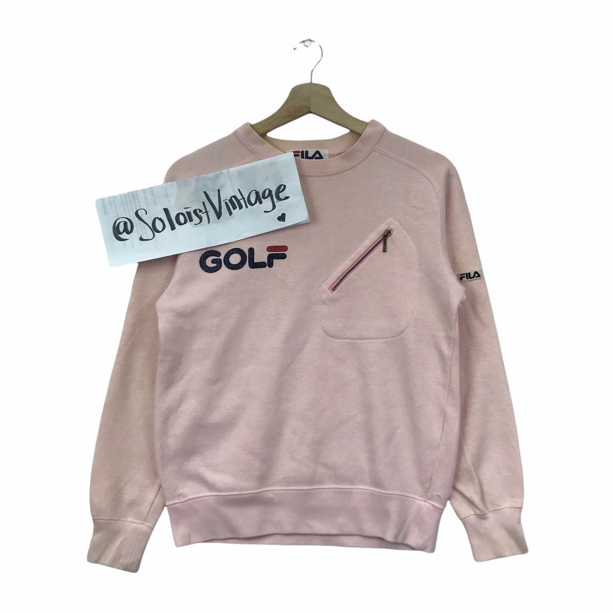 Fila FILA GOLF Zipper Sportswear Pink Sweatshirt Size US S / EU 44-46 / 1 - 1 Thumbnail