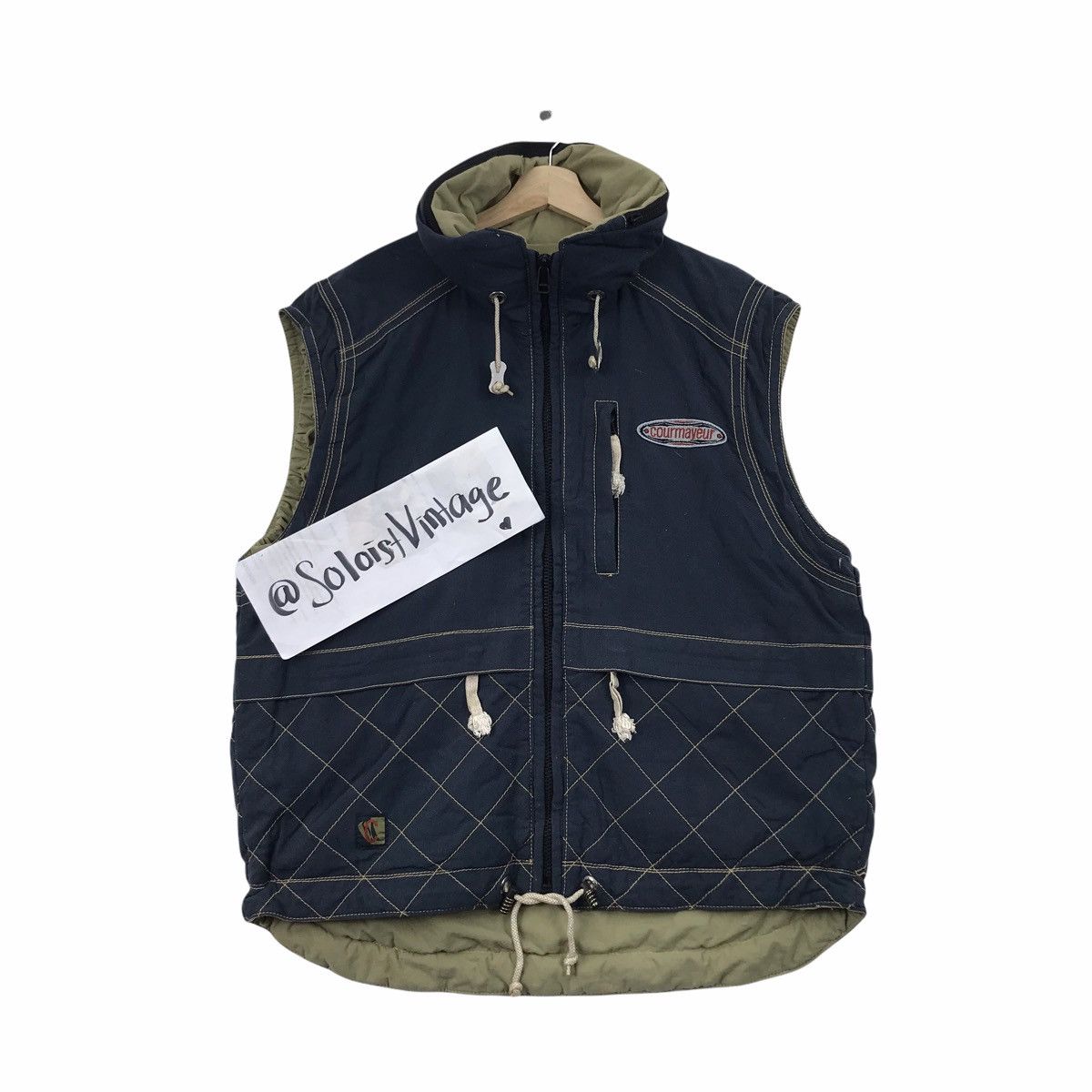 Japanese Brand Vintage COURMAYEUR Japanese Brand Fishing Tactical Vest Size US XL / EU 56 / 4 - 1 Thumbnail