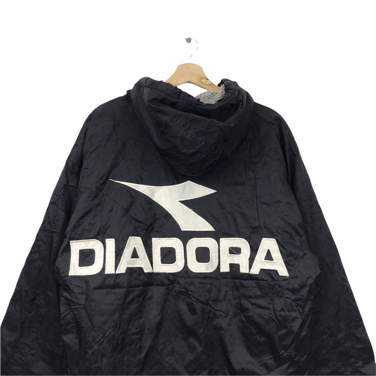 Diadora Vintage DIADORA Big Print Hoodie Parka Coach Jacket Size US XL / EU 56 / 4 - 7 Thumbnail
