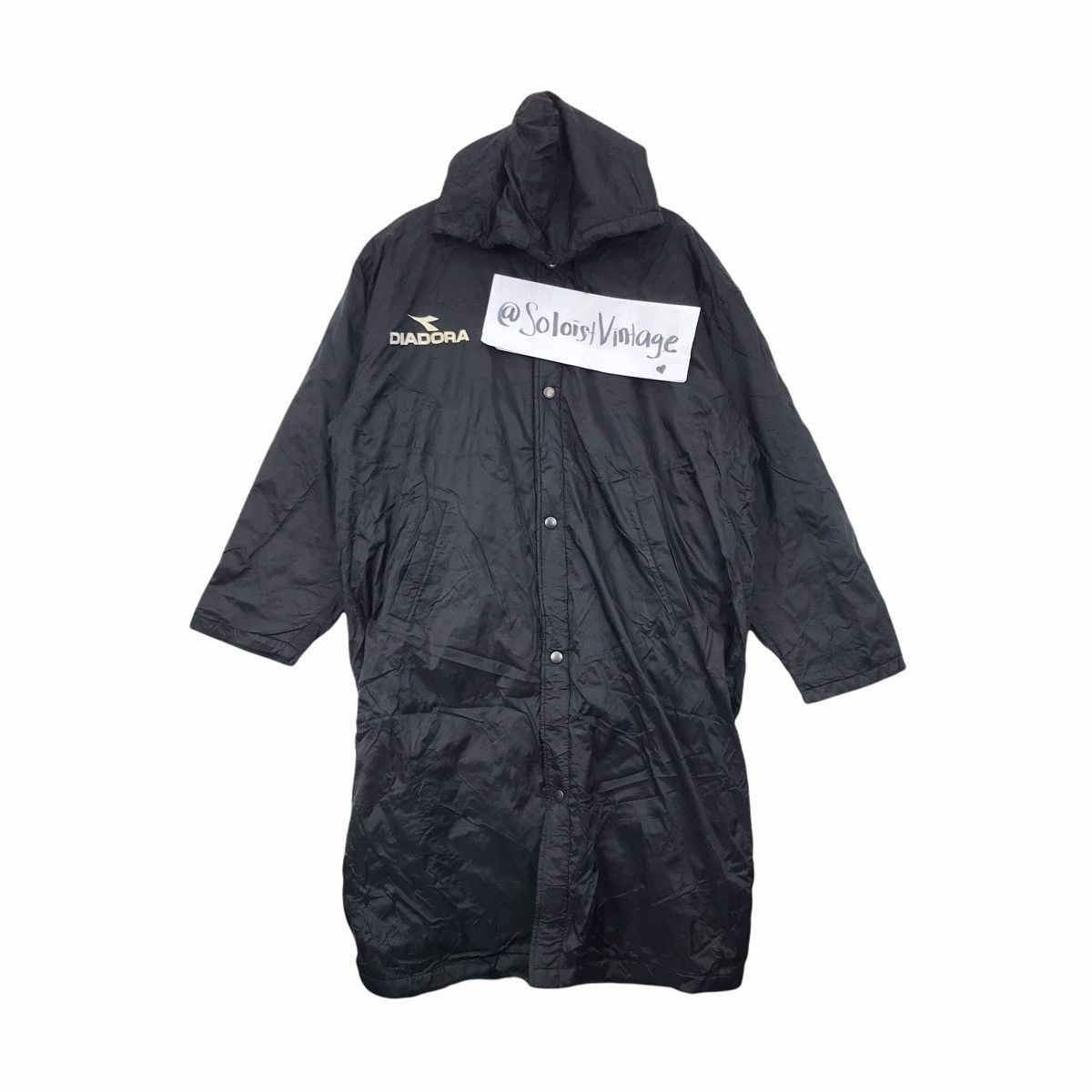 Diadora Vintage DIADORA Big Print Hoodie Parka Coach Jacket Size US XL / EU 56 / 4 - 1 Thumbnail