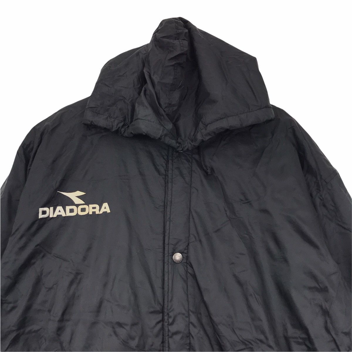 Diadora Vintage DIADORA Big Print Hoodie Parka Coach Jacket Size US XL / EU 56 / 4 - 3 Thumbnail
