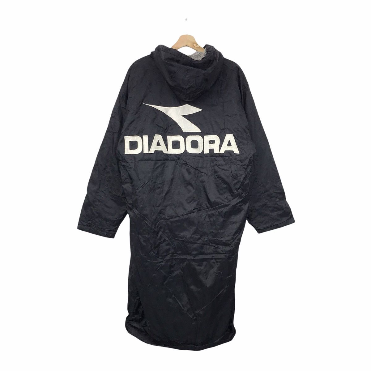 Diadora Vintage DIADORA Big Print Hoodie Parka Coach Jacket Size US XL / EU 56 / 4 - 2 Thumbnail