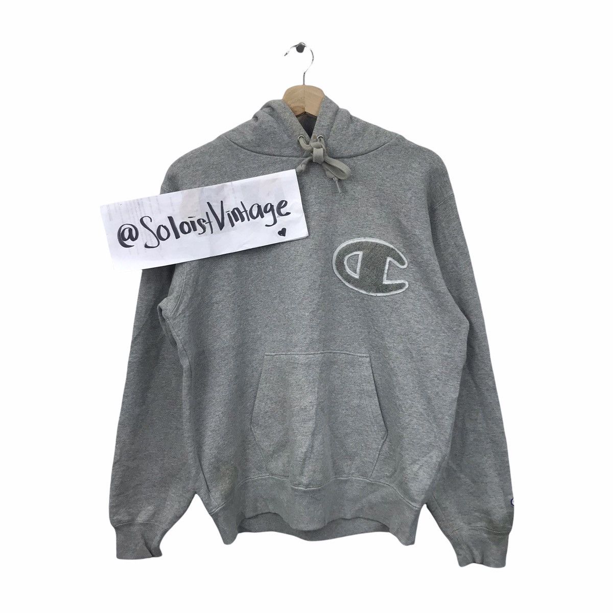 Champion CHAMPION Streetwear Sportswear Big Embroidered Hoodie Size US M / EU 48-50 / 2 - 1 Thumbnail