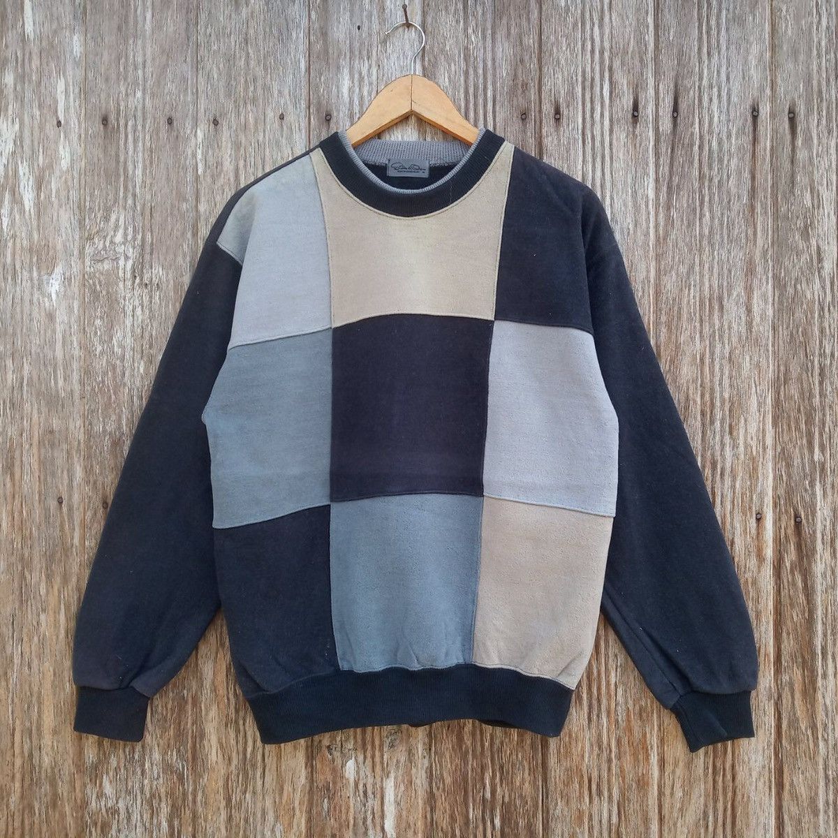 Vintage Vintage Colourblock Style Patch Inspired Avant Garde Jumper Size US M / EU 48-50 / 2 - 1 Thumbnail