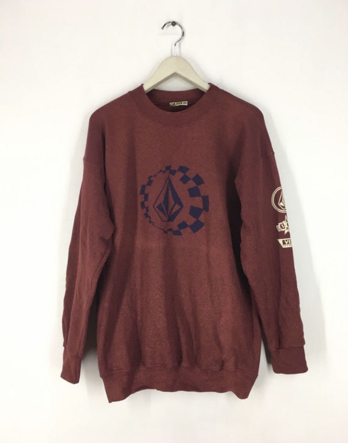 Vintage Vintage 90s Volcom streetwear sweatshirt Size US M / EU 48-50 / 2 - 1 Thumbnail