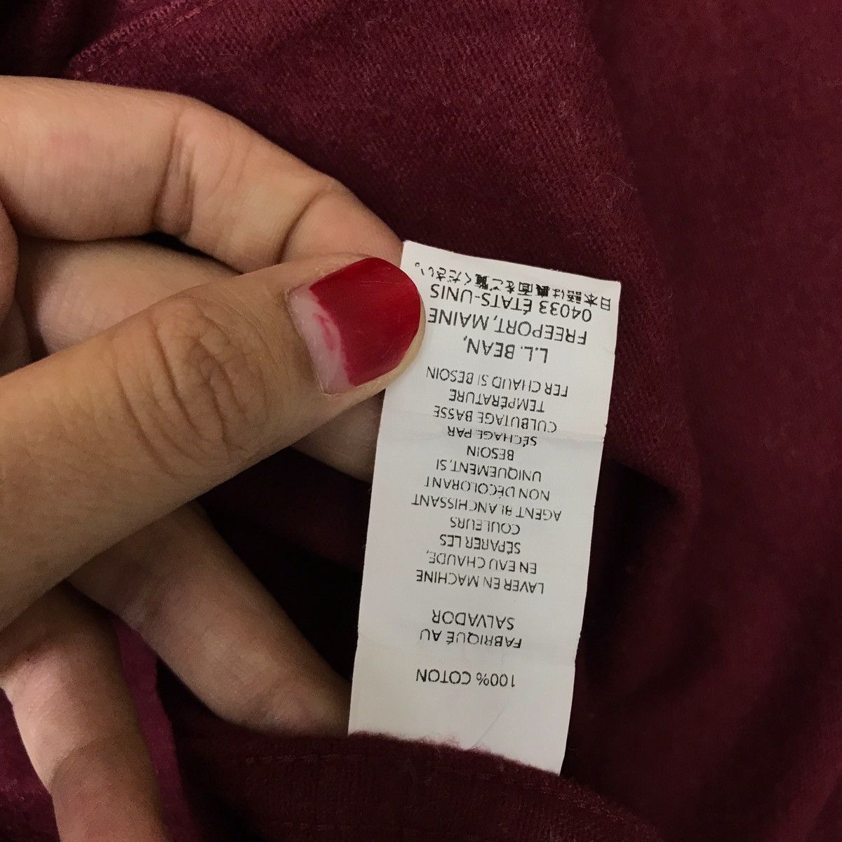 L.L. Bean LL BEAN USA Chamois Red Maroon Shirt L.L Bean Size US M / EU 48-50 / 2 - 7 Thumbnail