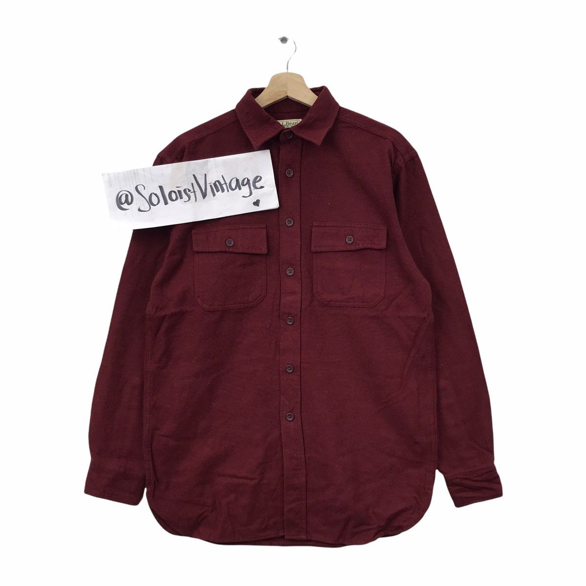 L.L. Bean LL BEAN USA Chamois Red Maroon Shirt L.L Bean Size US M / EU 48-50 / 2 - 1 Thumbnail