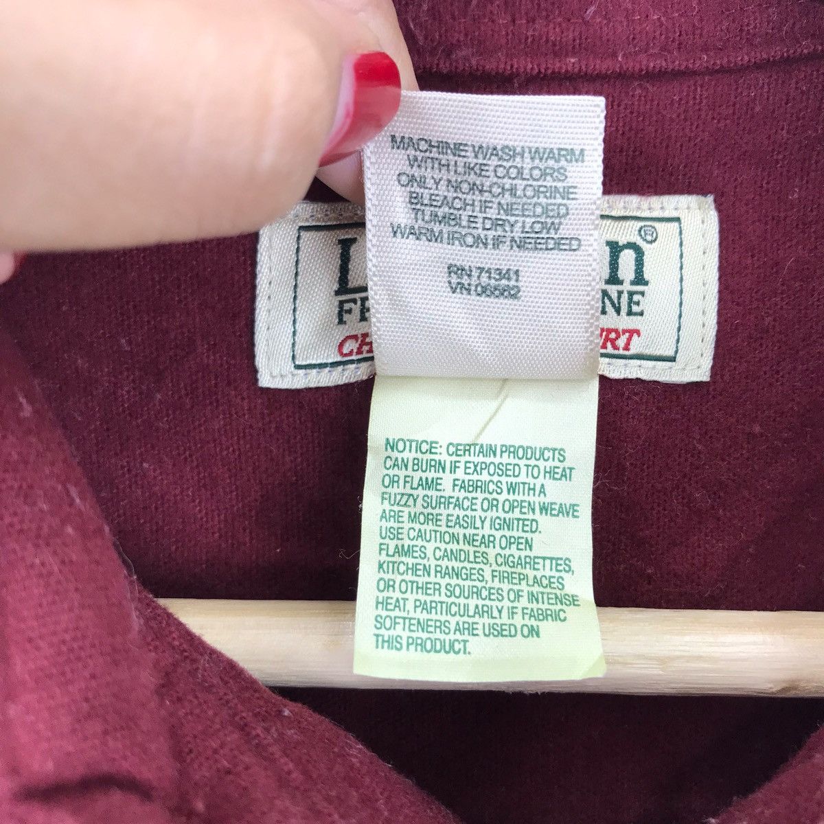 L.L. Bean LL BEAN USA Chamois Red Maroon Shirt L.L Bean Size US M / EU 48-50 / 2 - 5 Thumbnail
