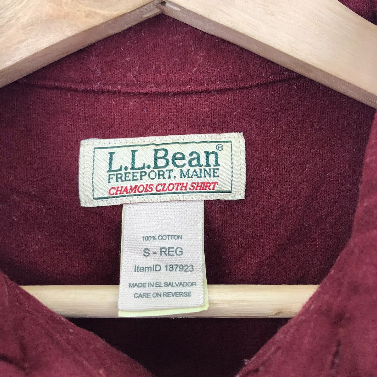 L.L. Bean LL BEAN USA Chamois Red Maroon Shirt L.L Bean Size US M / EU 48-50 / 2 - 4 Thumbnail