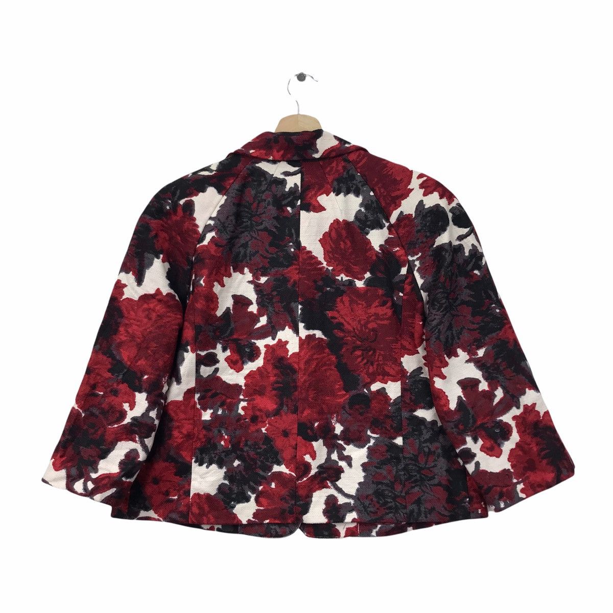Vintage TALBOTS Water Paint Flowers Overprint Petites Size US M / EU 48-50 / 2 - 2 Thumbnail