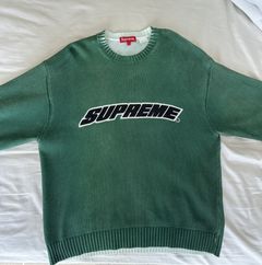 Supreme Printed Washed Sweater | Grailed