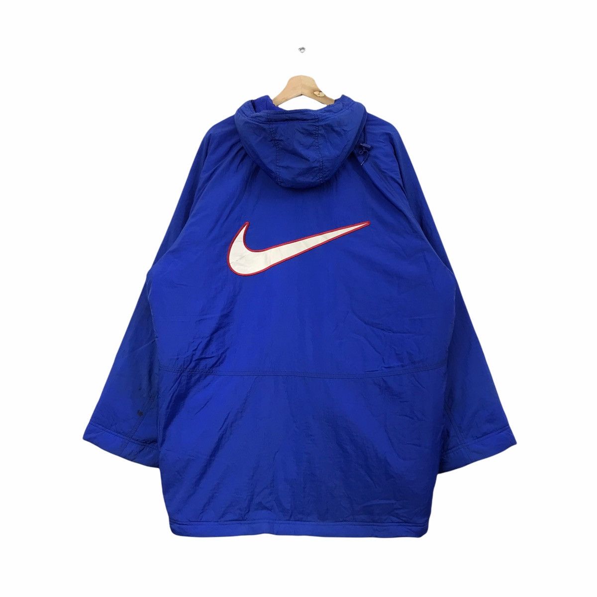 Nike Vintage NIKE SWOOSH Big Logo Hoodie Parka Jacket Size US XL / EU 56 / 4 - 2 Thumbnail