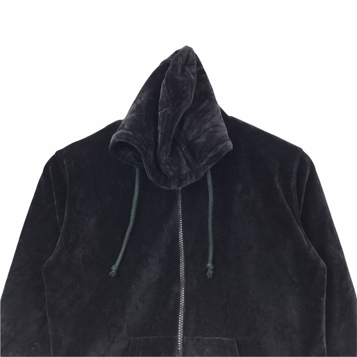 agnes b. AGNES B Sport Japanese Brand Black Velvet Hoodie Size US S / EU 44-46 / 1 - 3 Thumbnail