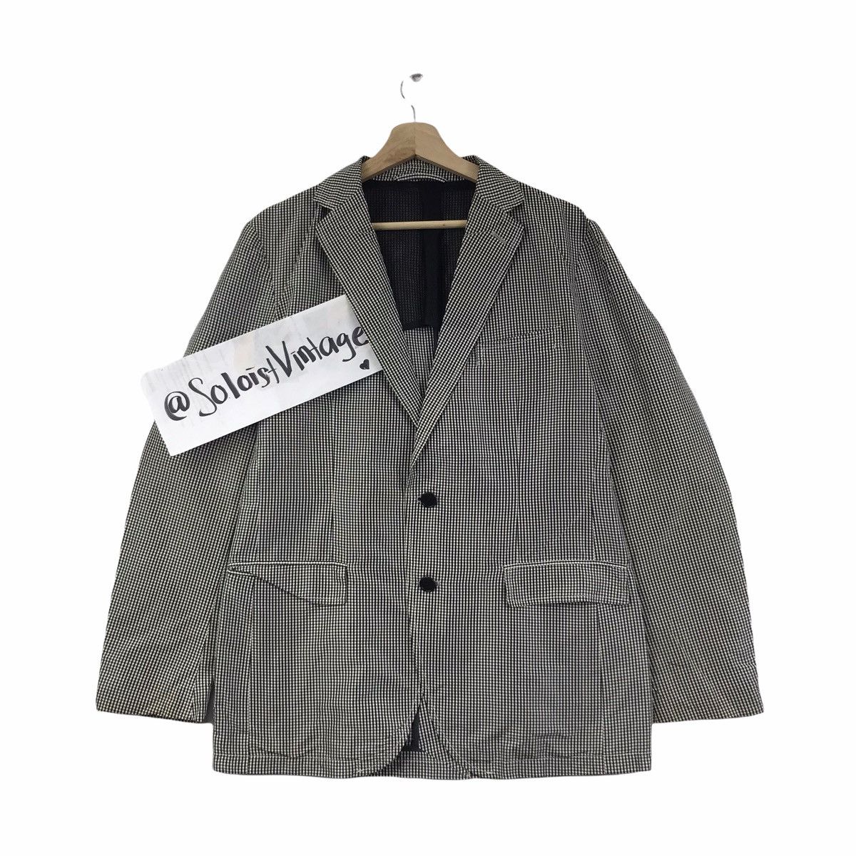 United Arrows UNITED ARROW Japanese Brand Check Blazer Coat Jacket Size US M / EU 48-50 / 2 - 1 Thumbnail