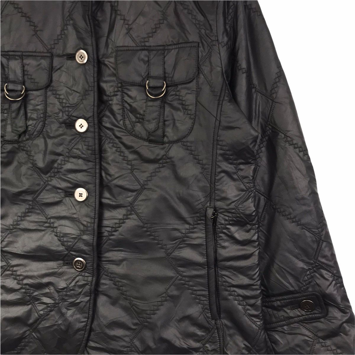 Vintage PAUL BUHRE WATCH Brand Black Quilted Jacket Size US M / EU 48-50 / 2 - 5 Thumbnail