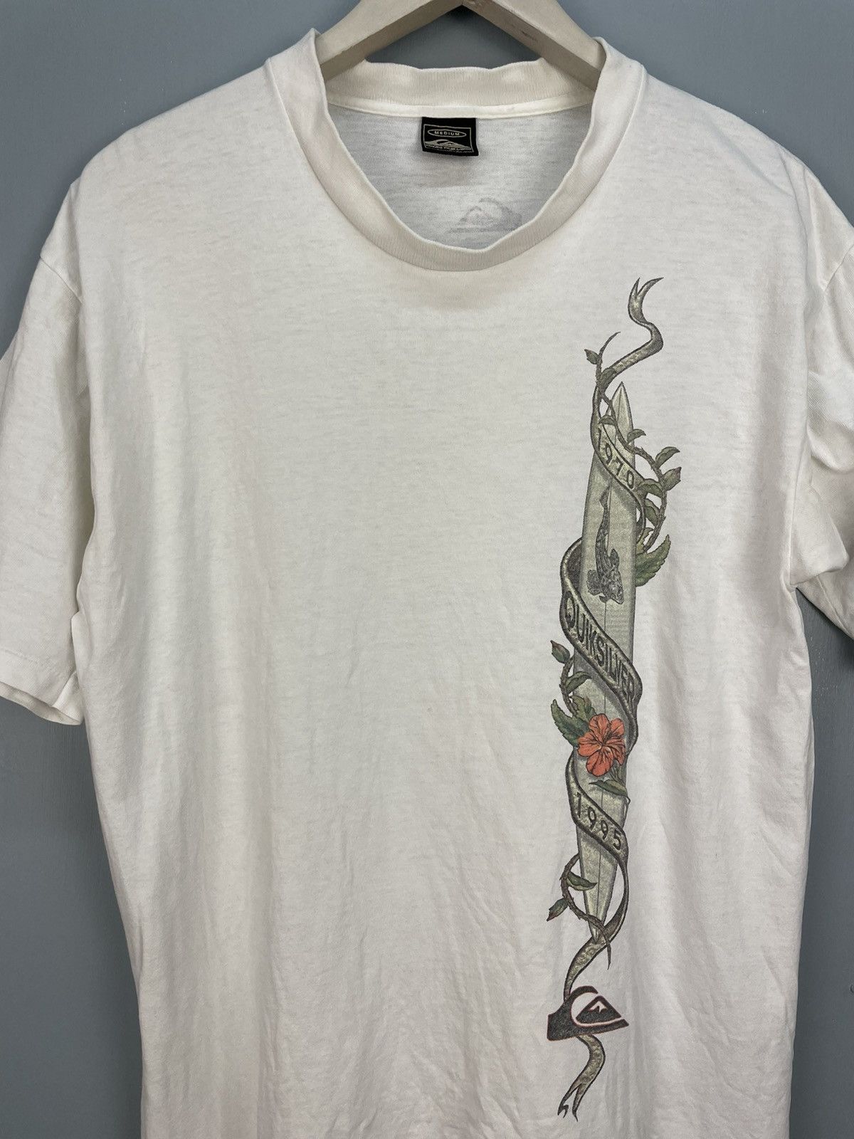 Quiksilver Vintage 90s Quiksilver surfing brand t shirt Size US M / EU 48-50 / 2 - 3 Thumbnail