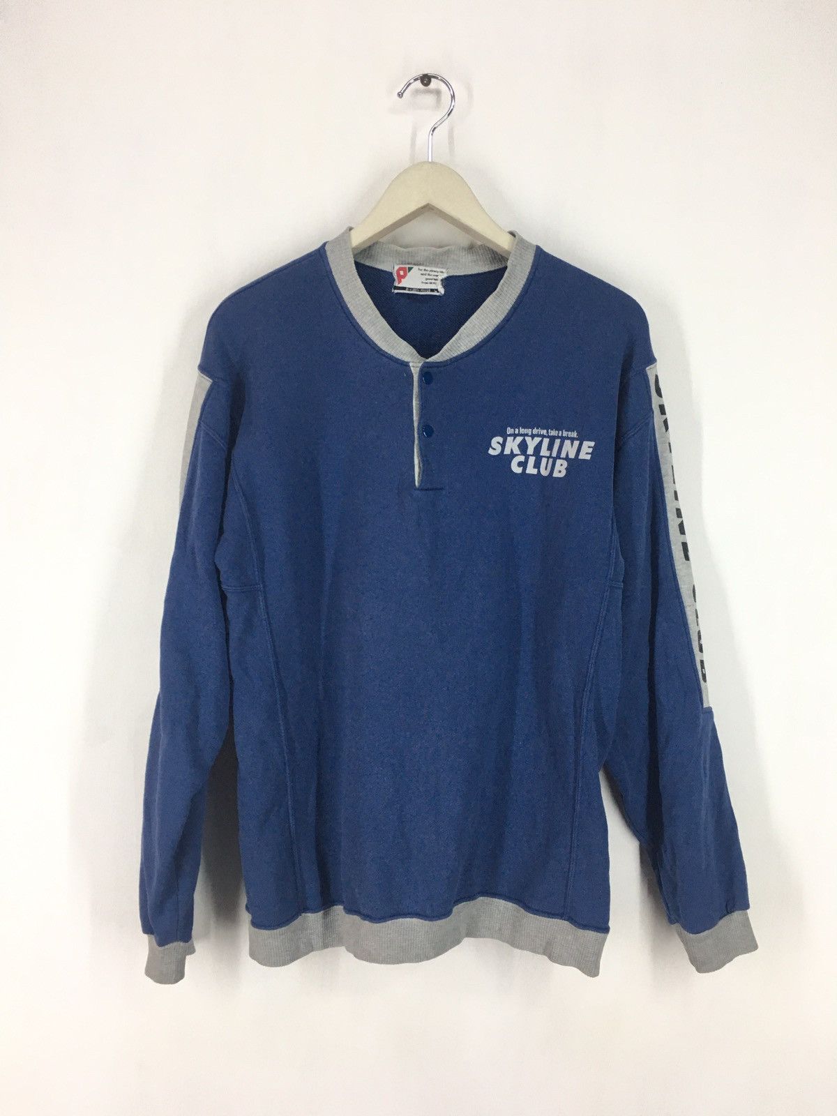 Japanese Brand Vintage 80s Nissan Skyline Club sweatshirt Size US L / EU 52-54 / 3 - 1 Thumbnail