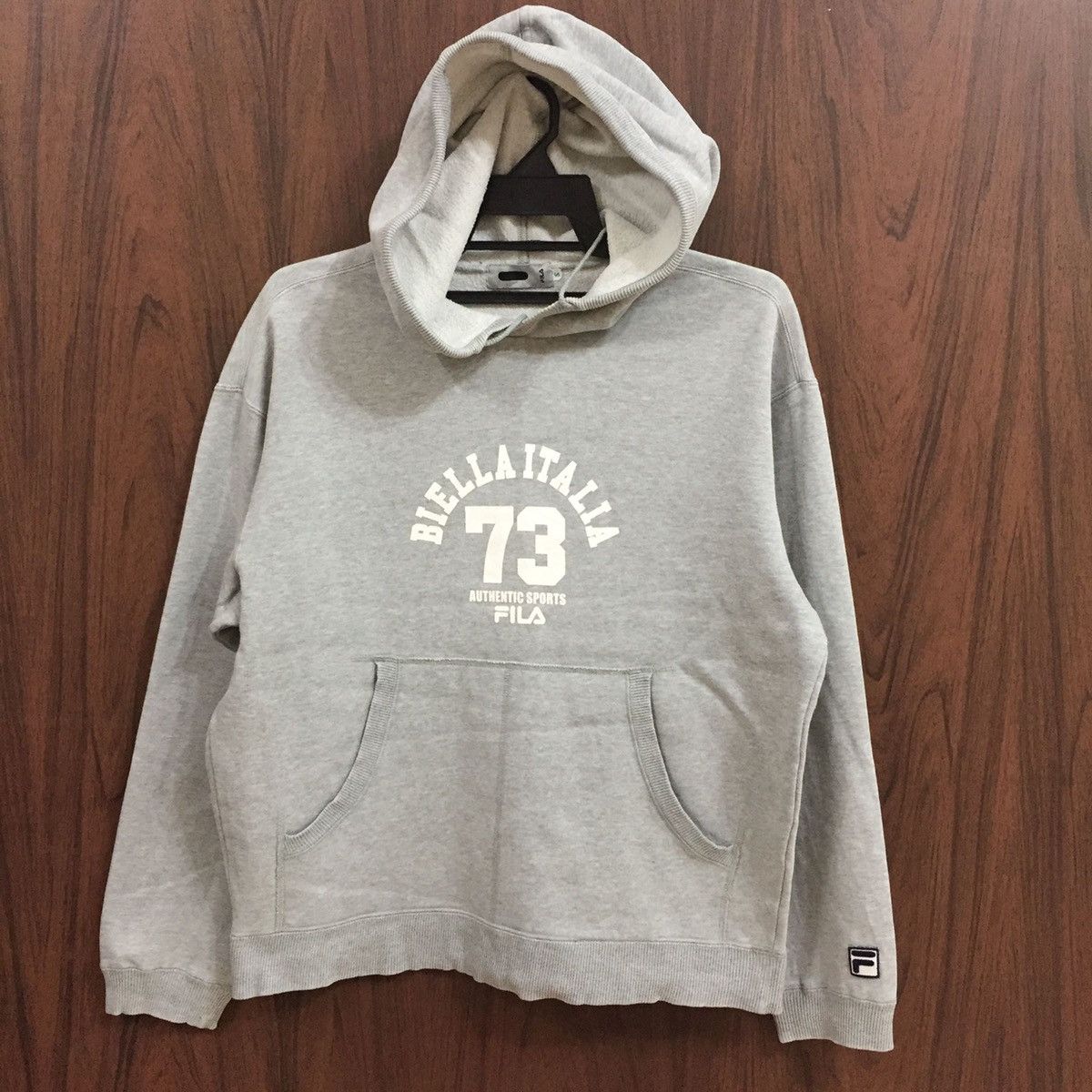 Fila Vintage Fila hoodie spell out Biella Italia size S fits M Size US M / EU 48-50 / 2 - 2 Thumbnail