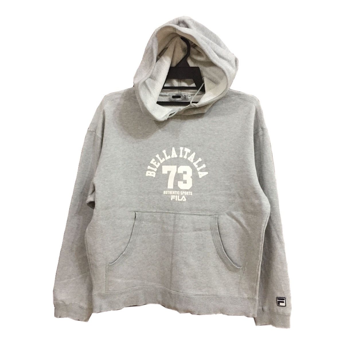 Fila Vintage Fila hoodie spell out Biella Italia size S fits M Size US M / EU 48-50 / 2 - 1 Thumbnail