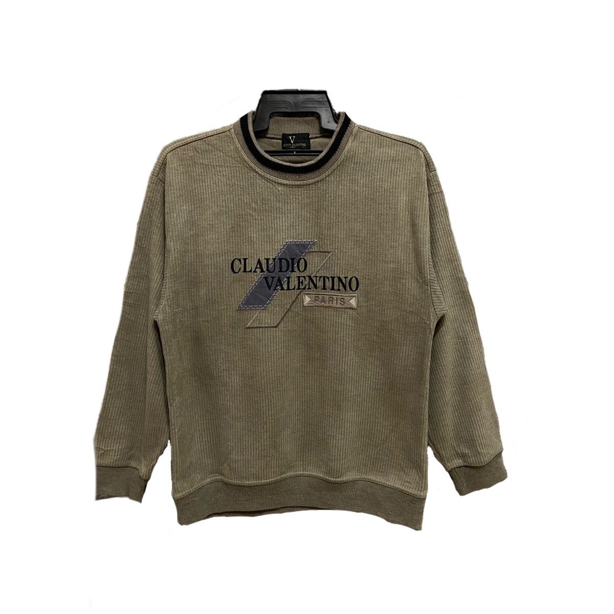 Valentino Vintage Claudio Valentino sweatshirt big logo fit M Size US M / EU 48-50 / 2 - 1 Thumbnail
