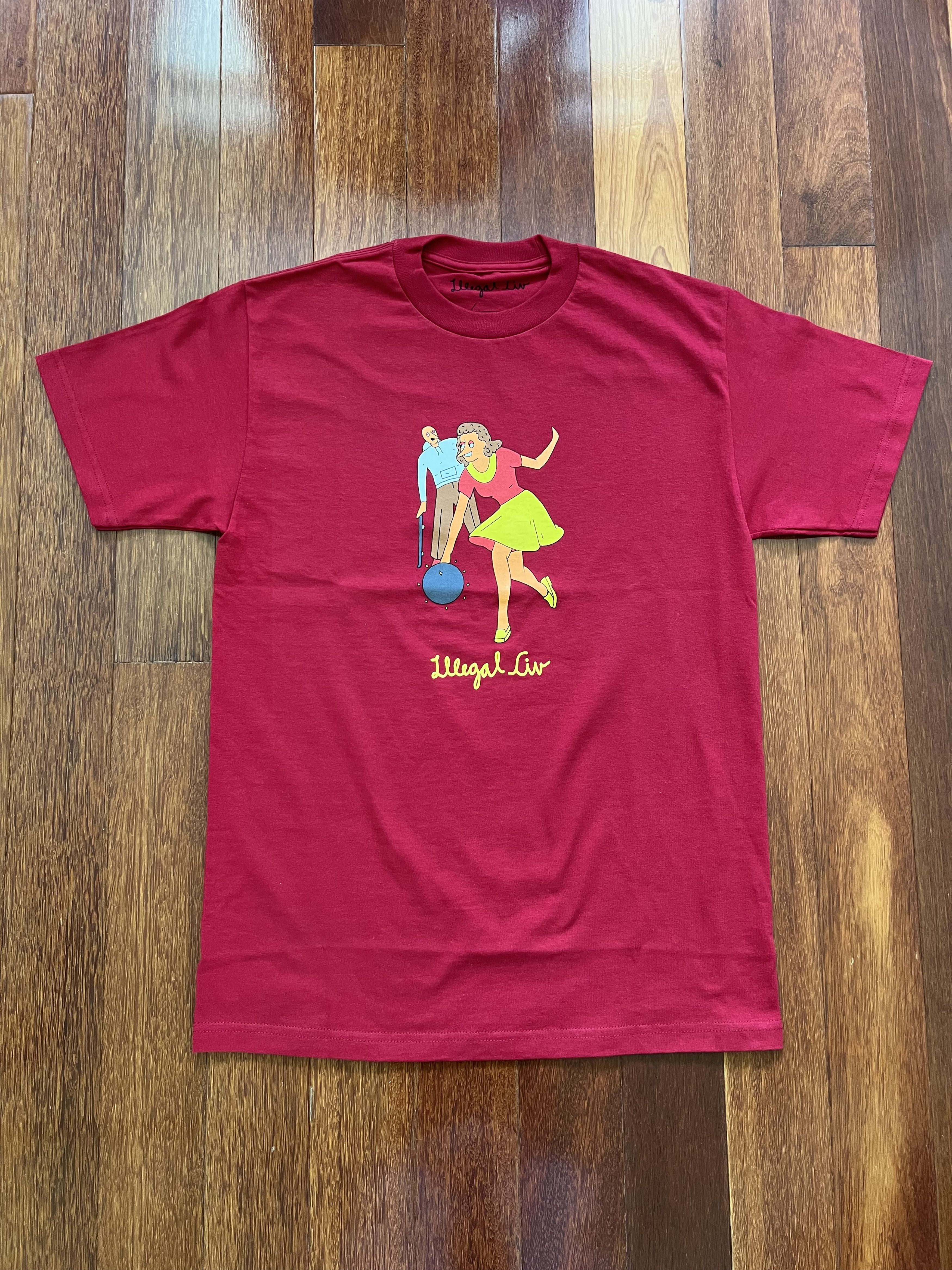 Illegal Civilization 💚 Illegal Civilization Bowling Red Tee Medium NEW Size US M / EU 48-50 / 2 - 1 Thumbnail