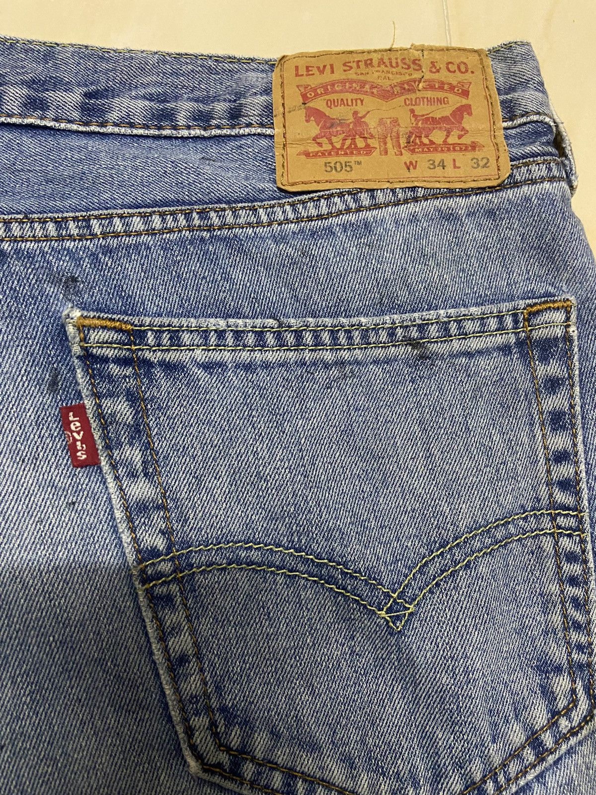 Levi's Vintage 505 Levis Jeans Denim Fit W36 light blue Size US 36 / EU 52 - 10 Thumbnail