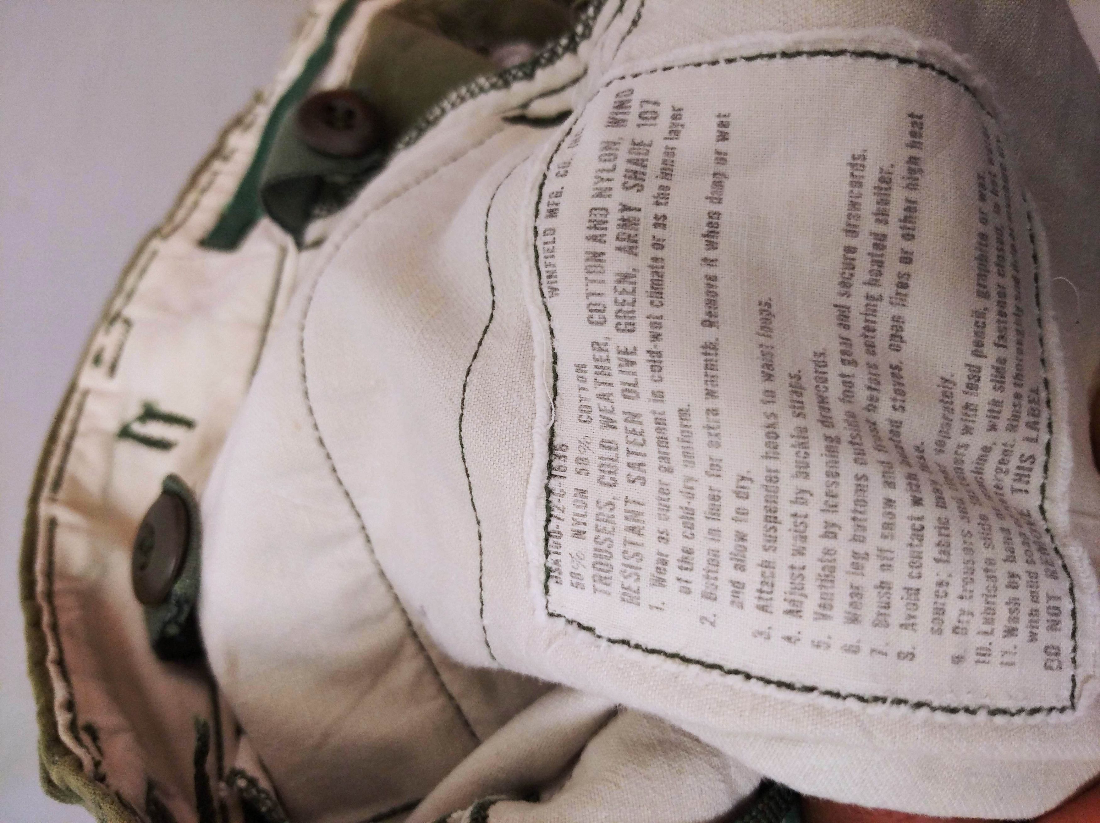 Vintage Vintage 70s US Army OG 107 Sateen Cargo Pants Size US 34 / EU 50 - 3 Thumbnail