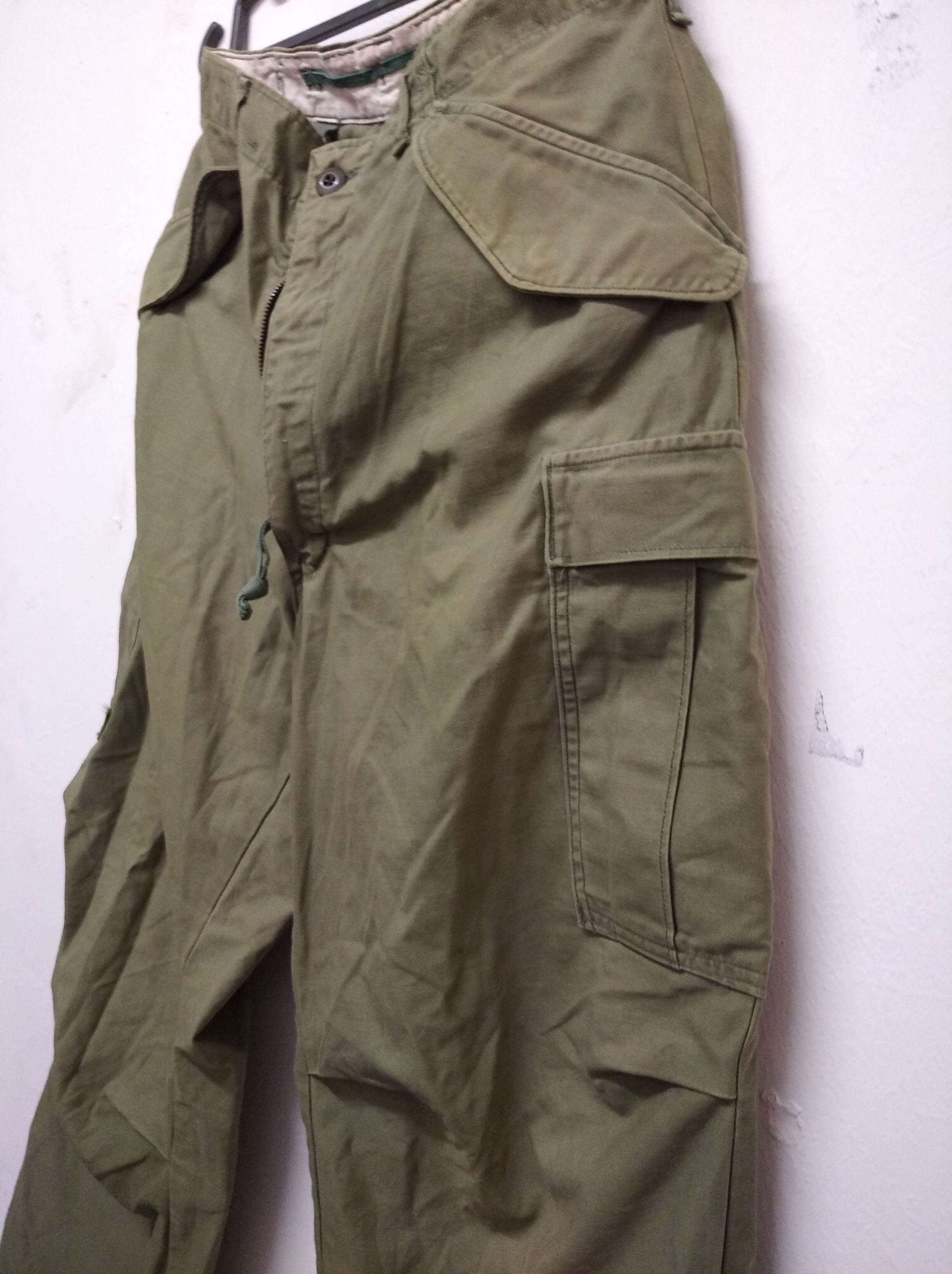 Vintage Vintage 70s US Army OG 107 Sateen Cargo Pants Size US 34 / EU 50 - 10 Thumbnail