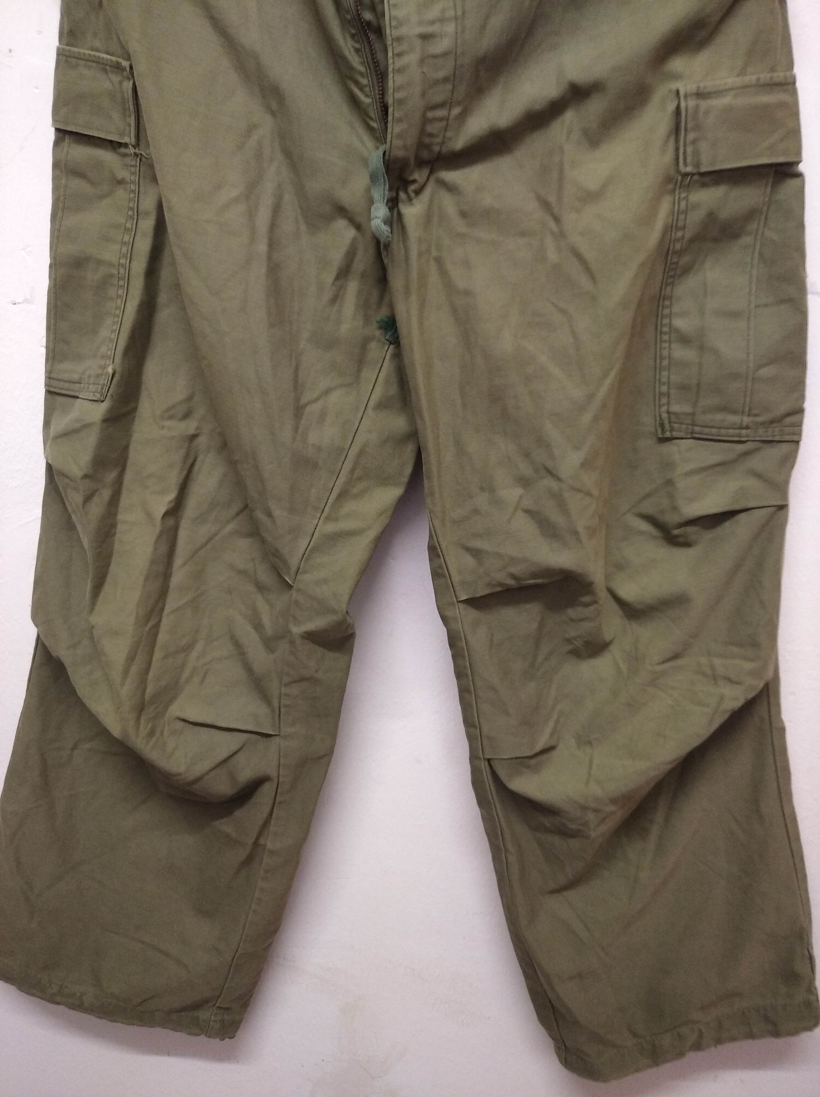 Vintage Vintage 70s US Army OG 107 Sateen Cargo Pants Size US 34 / EU 50 - 11 Thumbnail