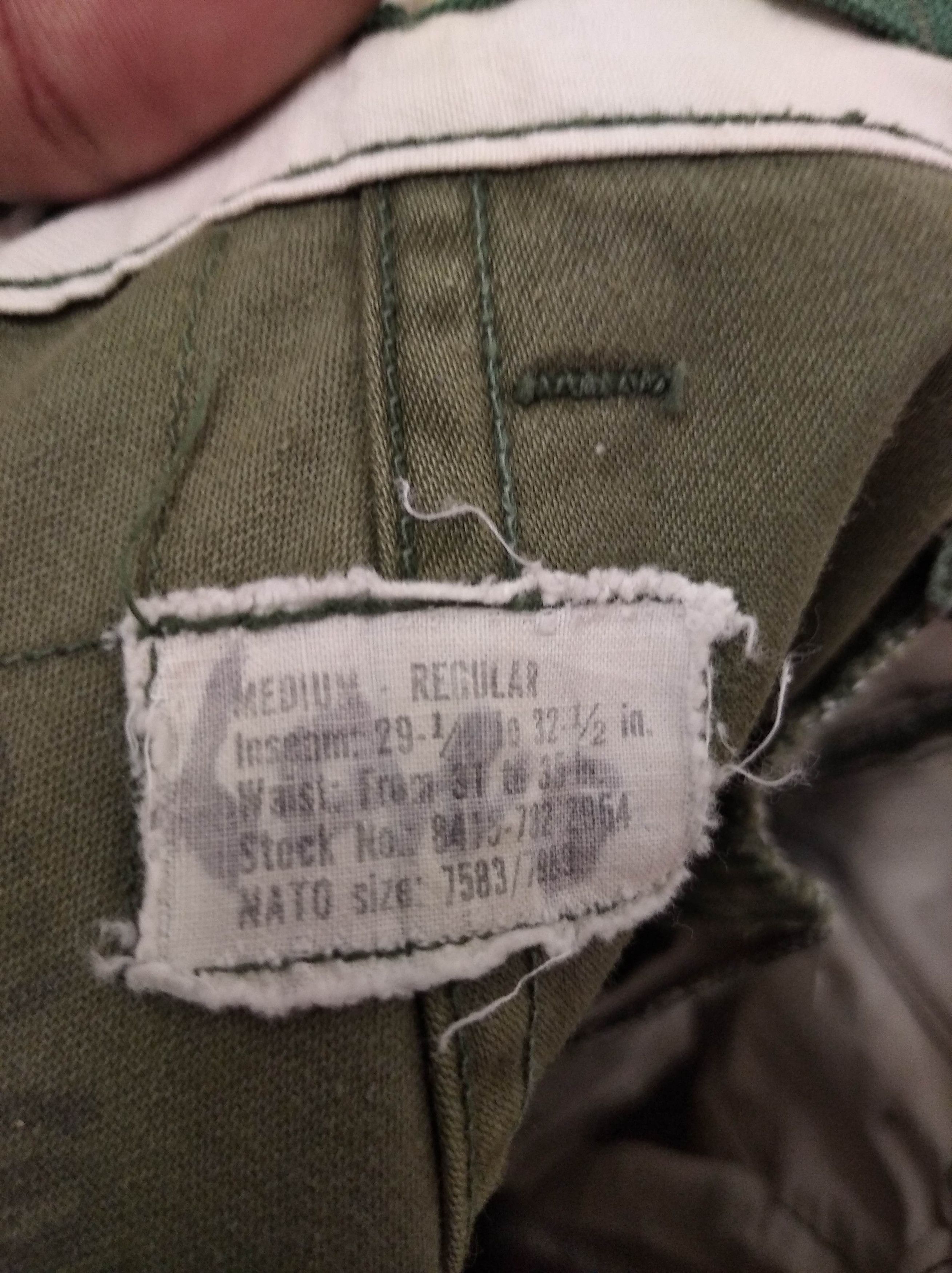 Vintage Vintage 70s US Army OG 107 Sateen Cargo Pants Size US 34 / EU 50 - 5 Thumbnail