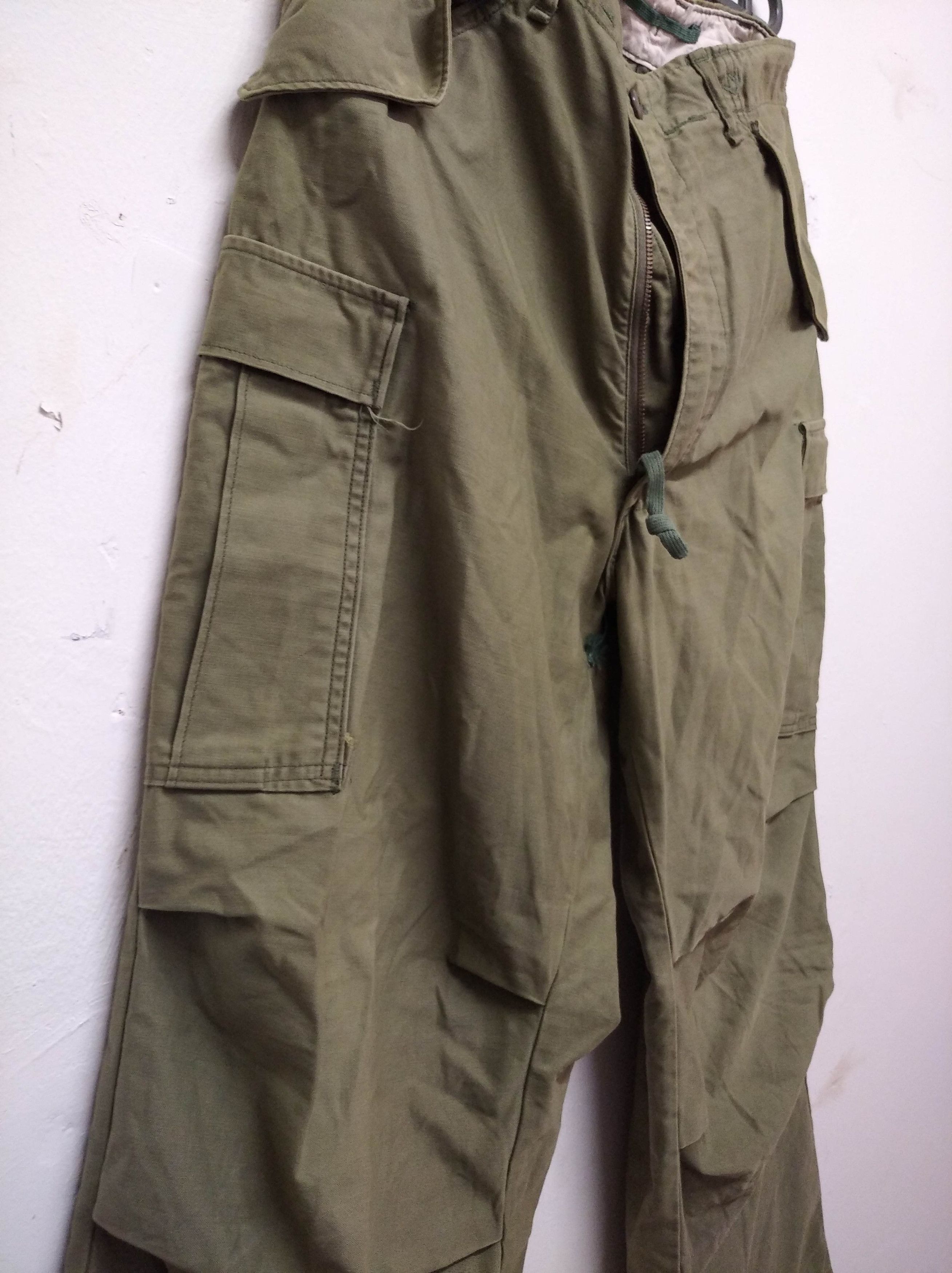 Vintage Vintage 70s US Army OG 107 Sateen Cargo Pants Size US 34 / EU 50 - 9 Thumbnail