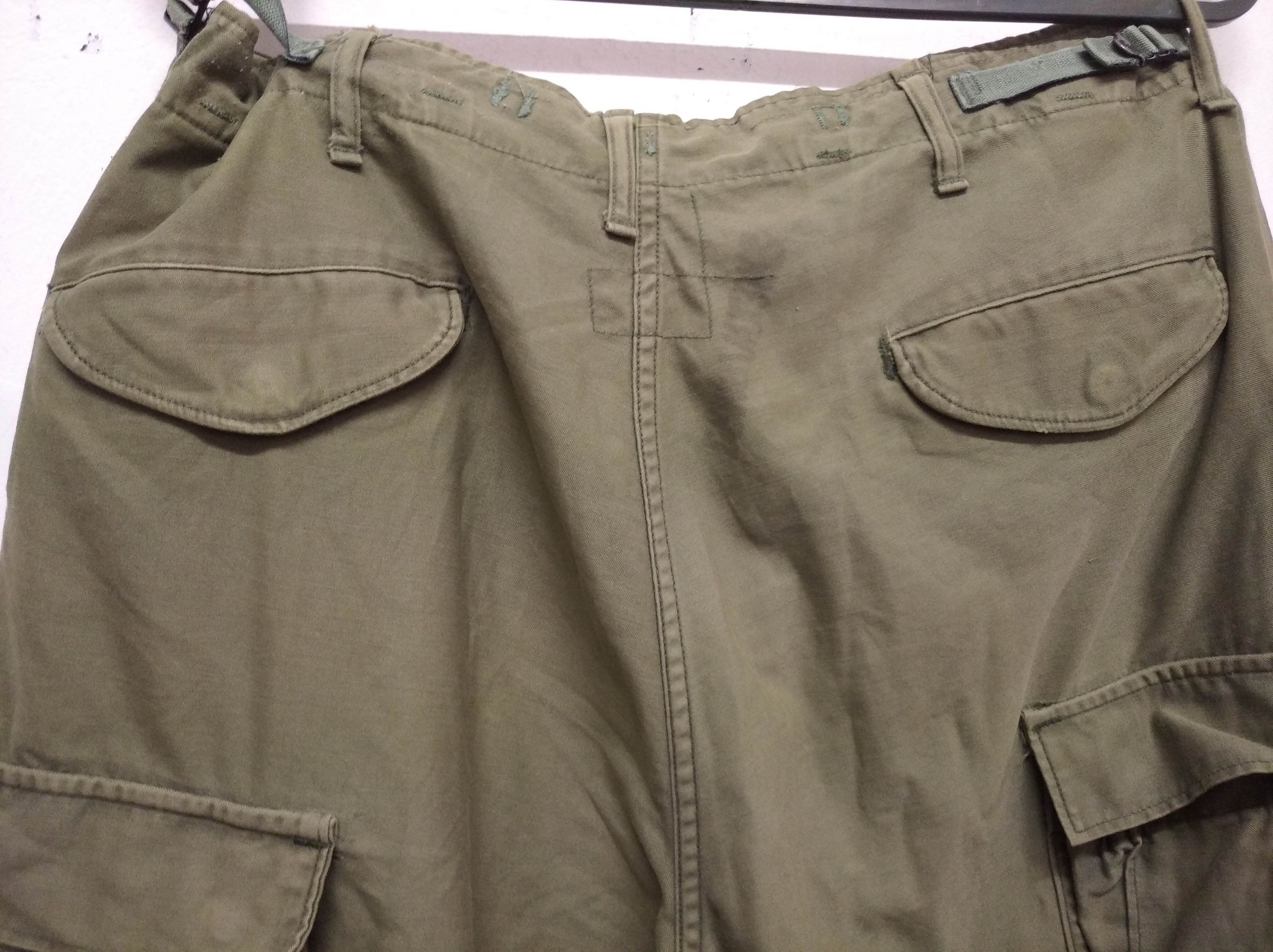 Vintage Vintage 70s US Army OG 107 Sateen Cargo Pants Size US 34 / EU 50 - 6 Thumbnail