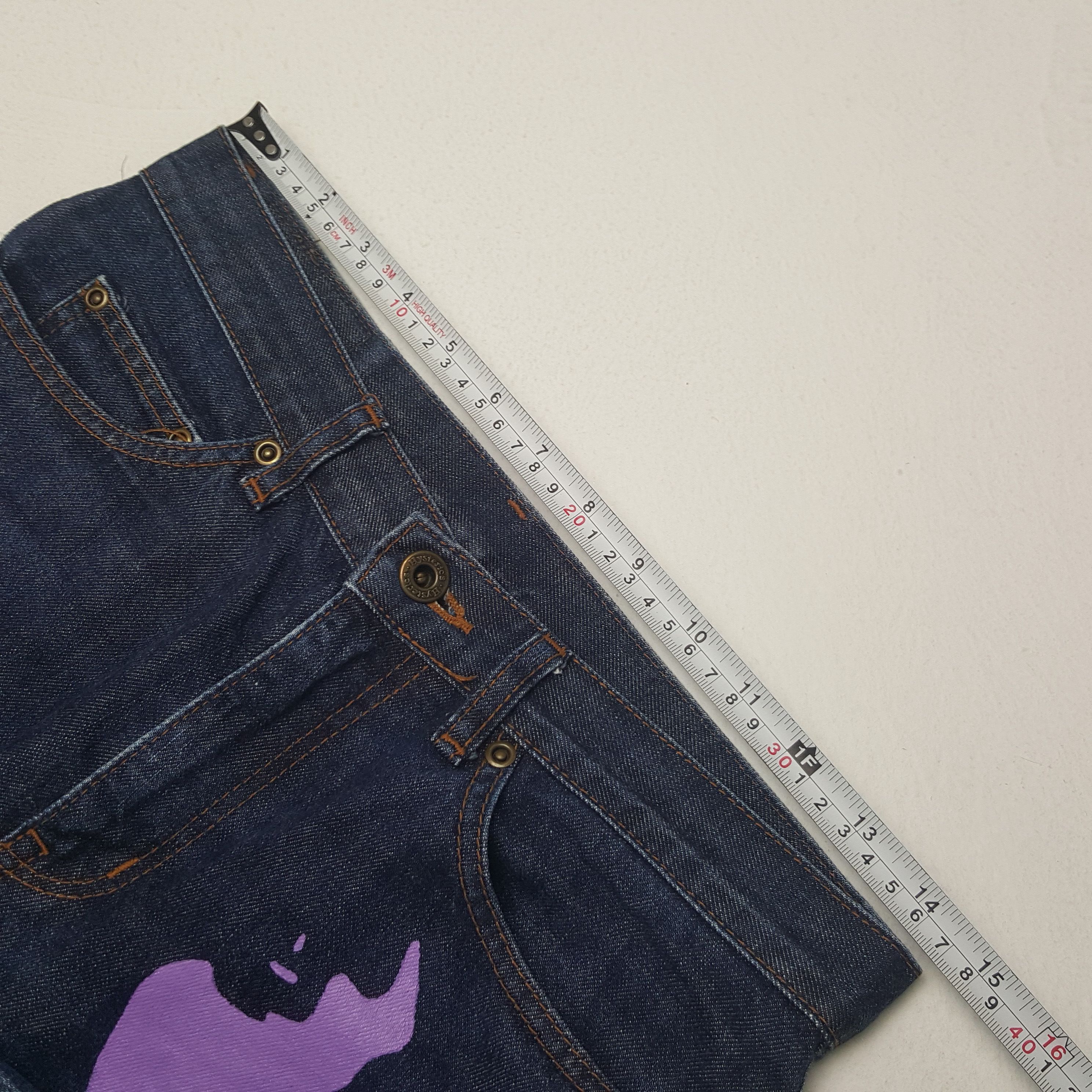 Hysteric Glamour × Vintage Vintage Hysteric Glamour Custom Multi Art Denim Size US 29 - 7 Thumbnail