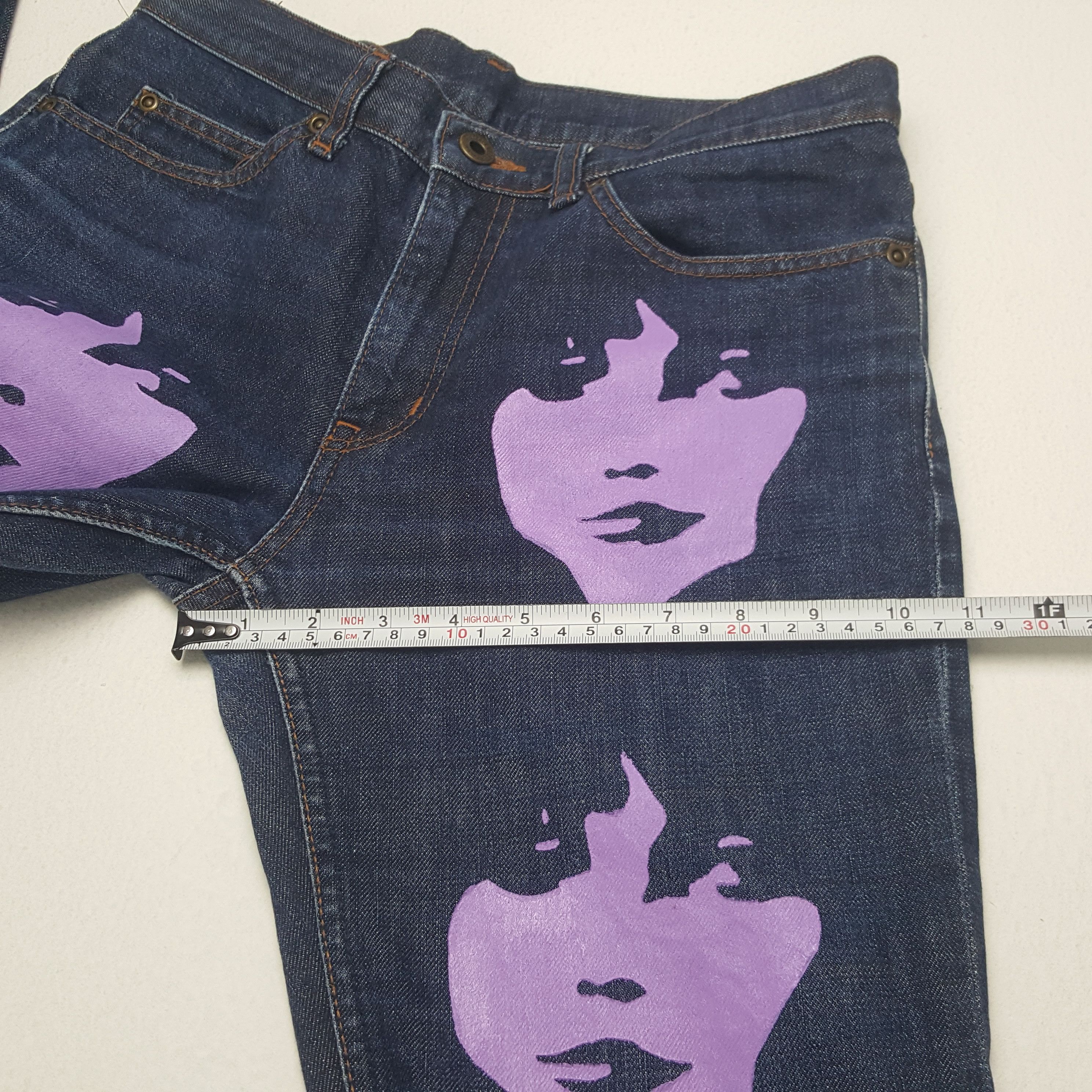 Hysteric Glamour × Vintage Vintage Hysteric Glamour Custom Multi Art Denim Size US 29 - 9 Thumbnail
