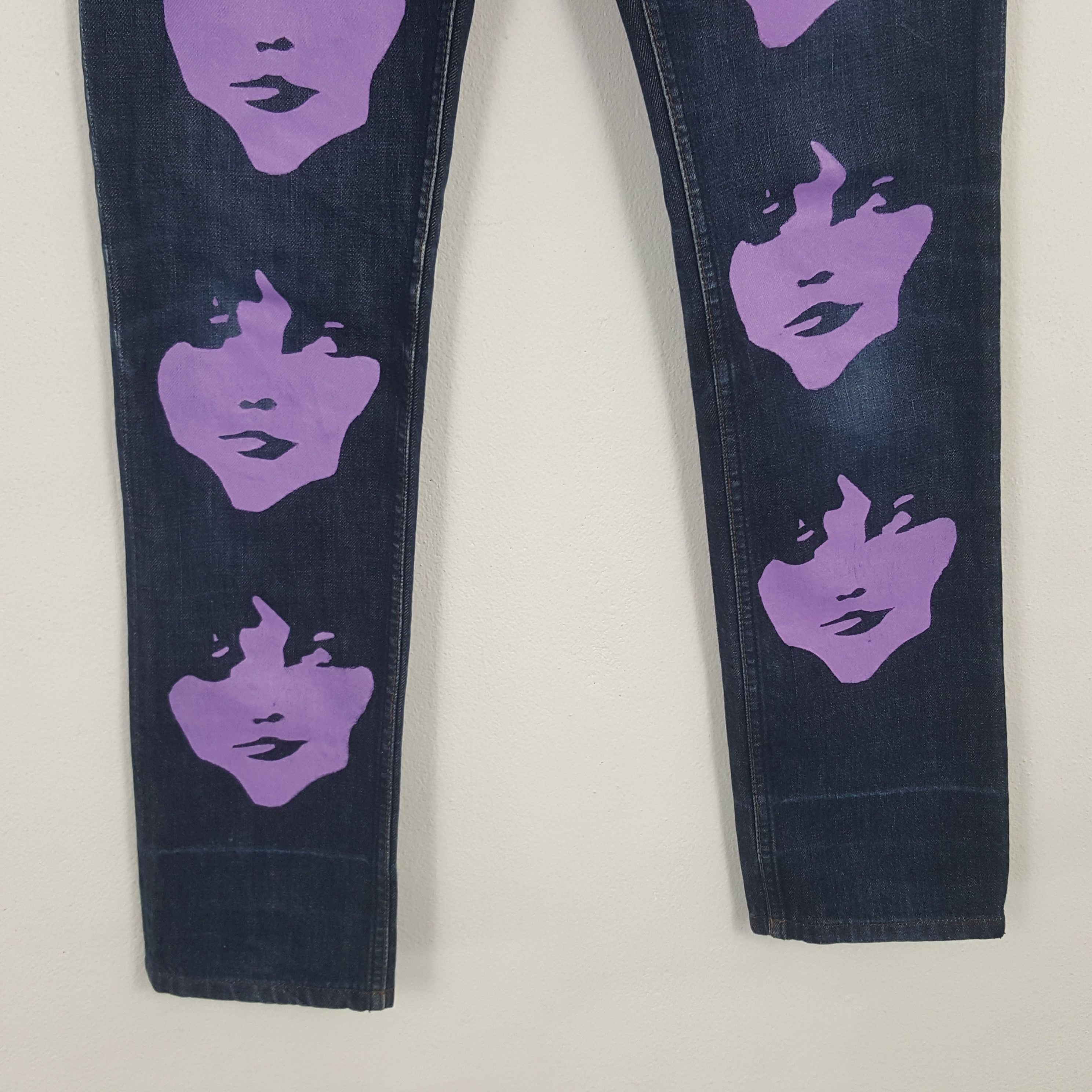 Hysteric Glamour × Vintage Vintage Hysteric Glamour Custom Multi Art Denim Size US 29 - 3 Thumbnail