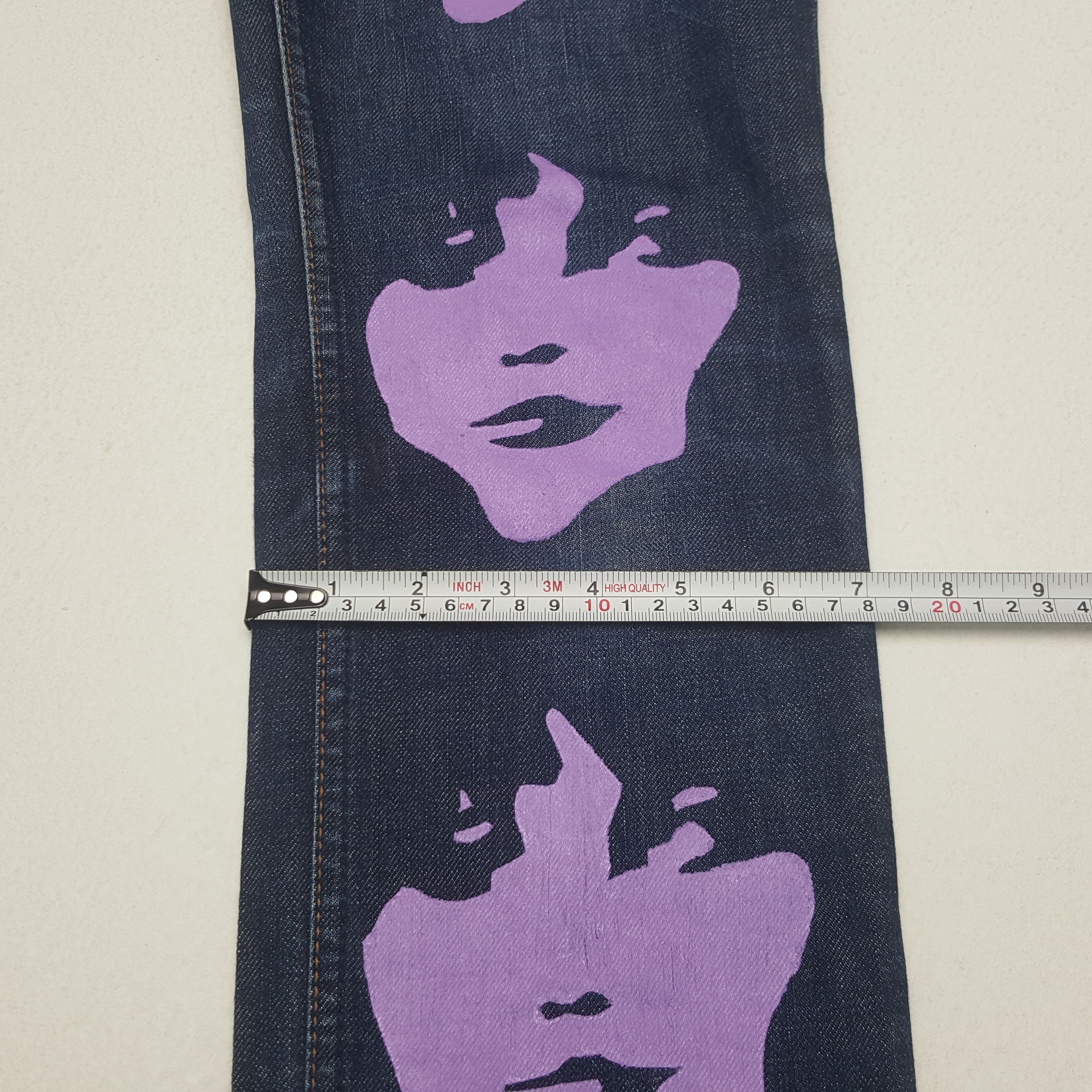 Hysteric Glamour × Vintage Vintage Hysteric Glamour Custom Multi Art Denim Size US 29 - 10 Thumbnail