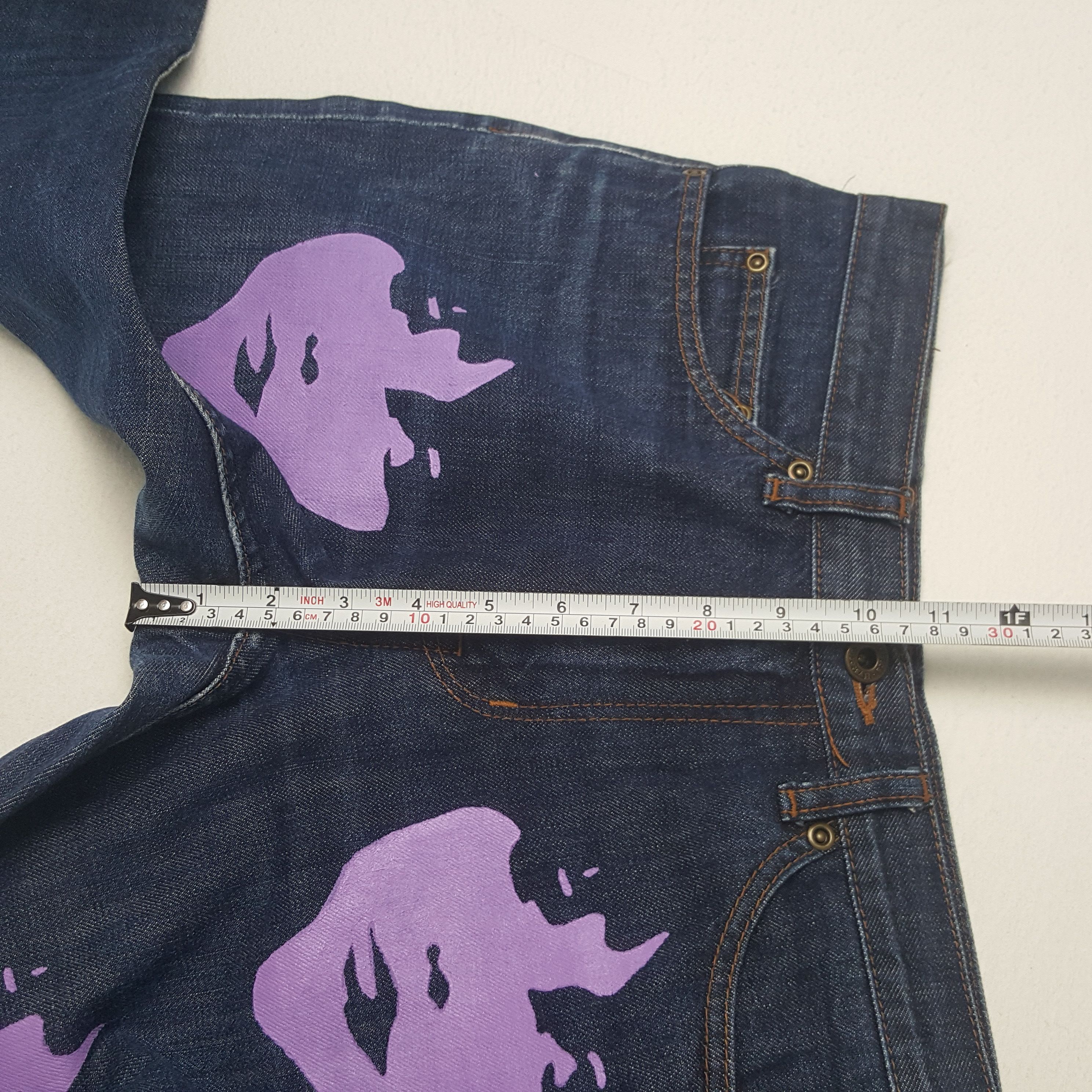 Hysteric Glamour × Vintage Vintage Hysteric Glamour Custom Multi Art Denim Size US 29 - 8 Thumbnail