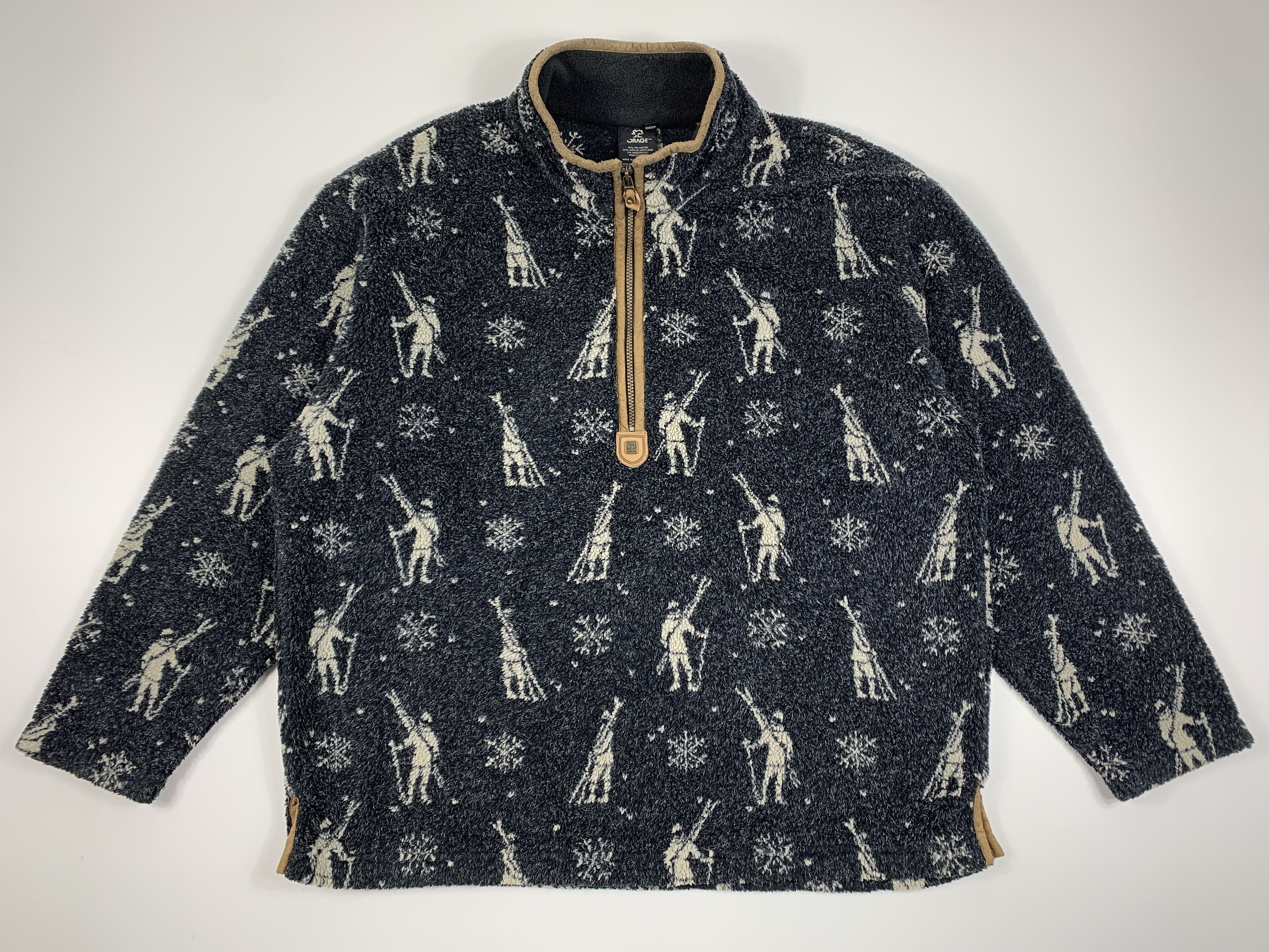 Orage × Polartec × Vintage Vintage Ski Snow Fleece Pullover Jacket Made in Canada Size US XL / EU 56 / 4 - 1 Thumbnail