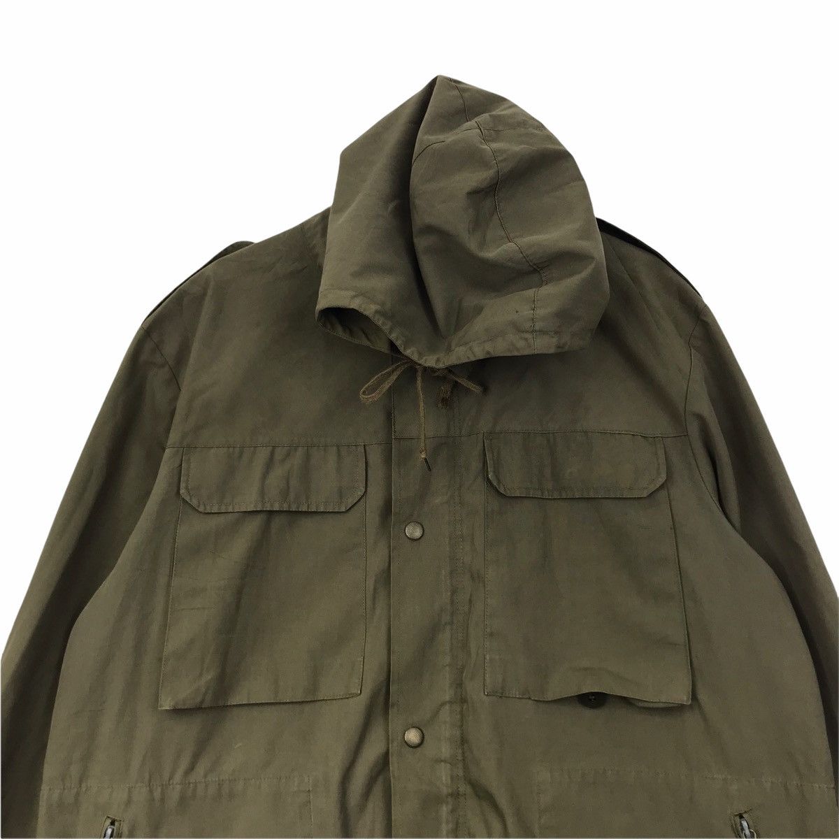 Vintage 60s MARQUARDT & SCHULZ Green Parka Army Hoodie Jacket Size US XXL / EU 58 / 5 - 3 Thumbnail