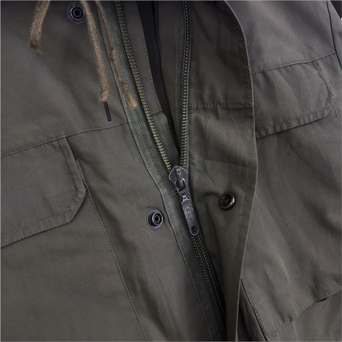 Vintage 60s MARQUARDT & SCHULZ Green Parka Army Hoodie Jacket Size US XXL / EU 58 / 5 - 5 Thumbnail