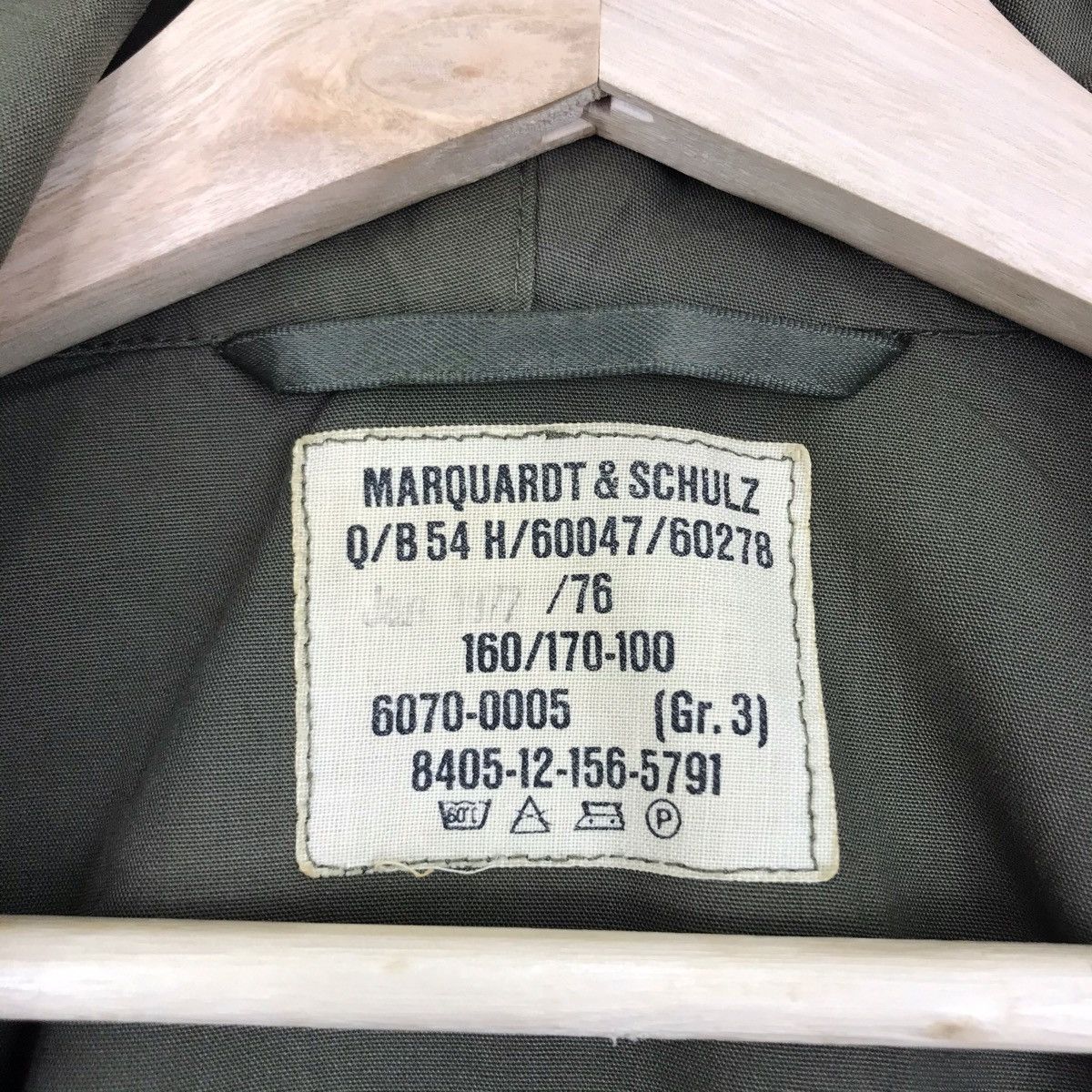 Vintage 60s MARQUARDT & SCHULZ Green Parka Army Hoodie Jacket Size US XXL / EU 58 / 5 - 4 Thumbnail