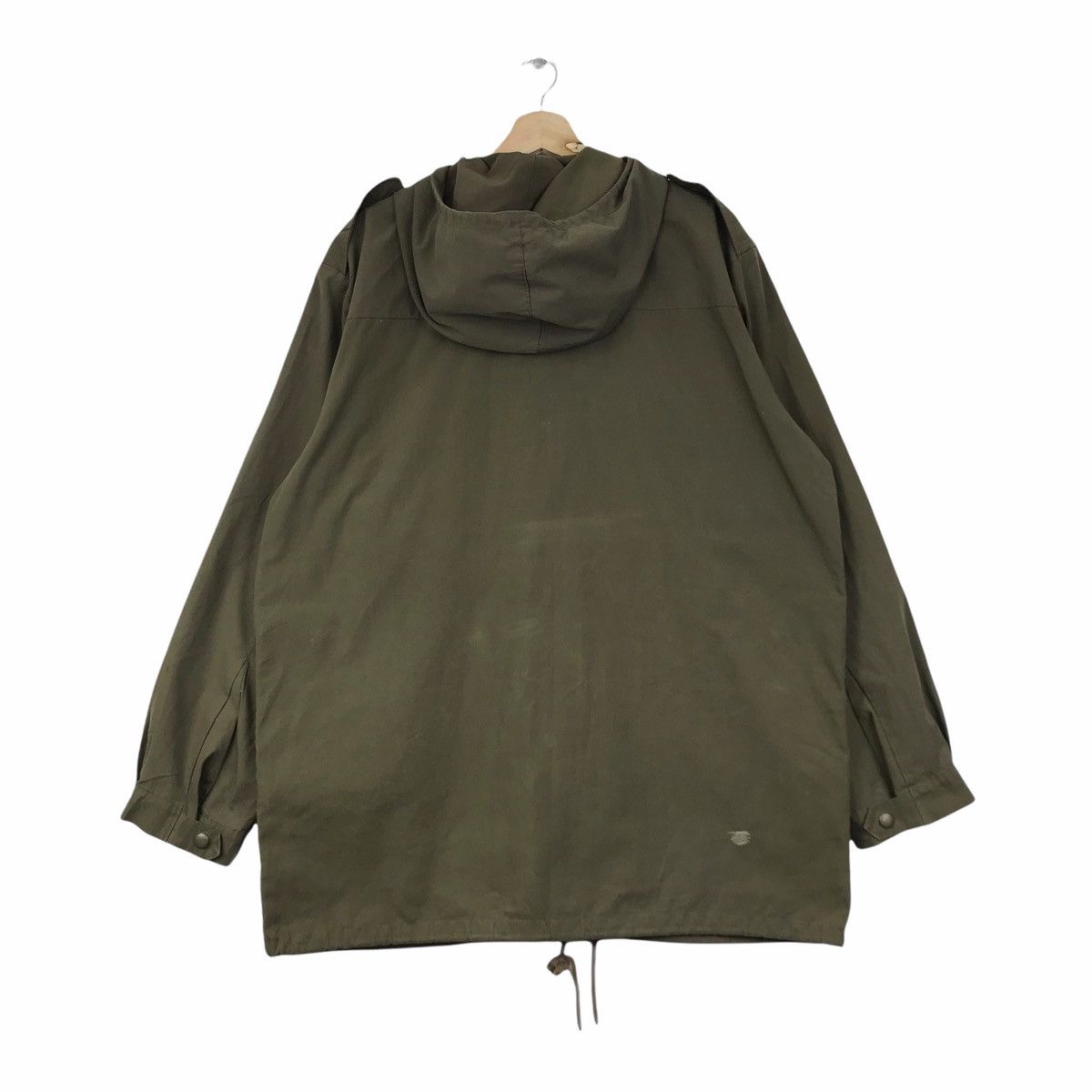 Vintage 60s MARQUARDT & SCHULZ Green Parka Army Hoodie Jacket Size US XXL / EU 58 / 5 - 2 Thumbnail