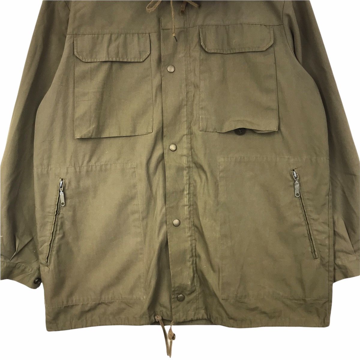 Vintage 60s MARQUARDT & SCHULZ Green Parka Army Hoodie Jacket Size US XXL / EU 58 / 5 - 6 Thumbnail
