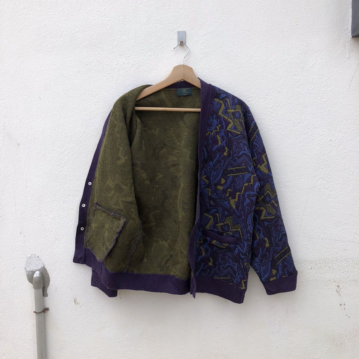 Japanese Brand PATTERN DESIGN VINTAGE CARDIGAN DONICA Size US L / EU 52-54 / 3 - 8 Thumbnail