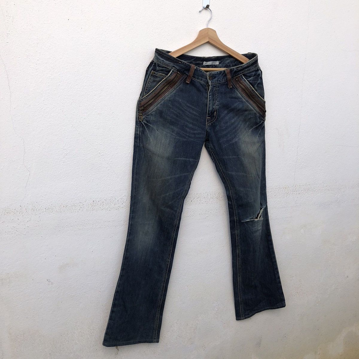 Michel Klein RARE DESIGN SEDITIONARIES DENIM MICHEL KLEIN HOMME Size US 30 / EU 46 - 2 Thumbnail