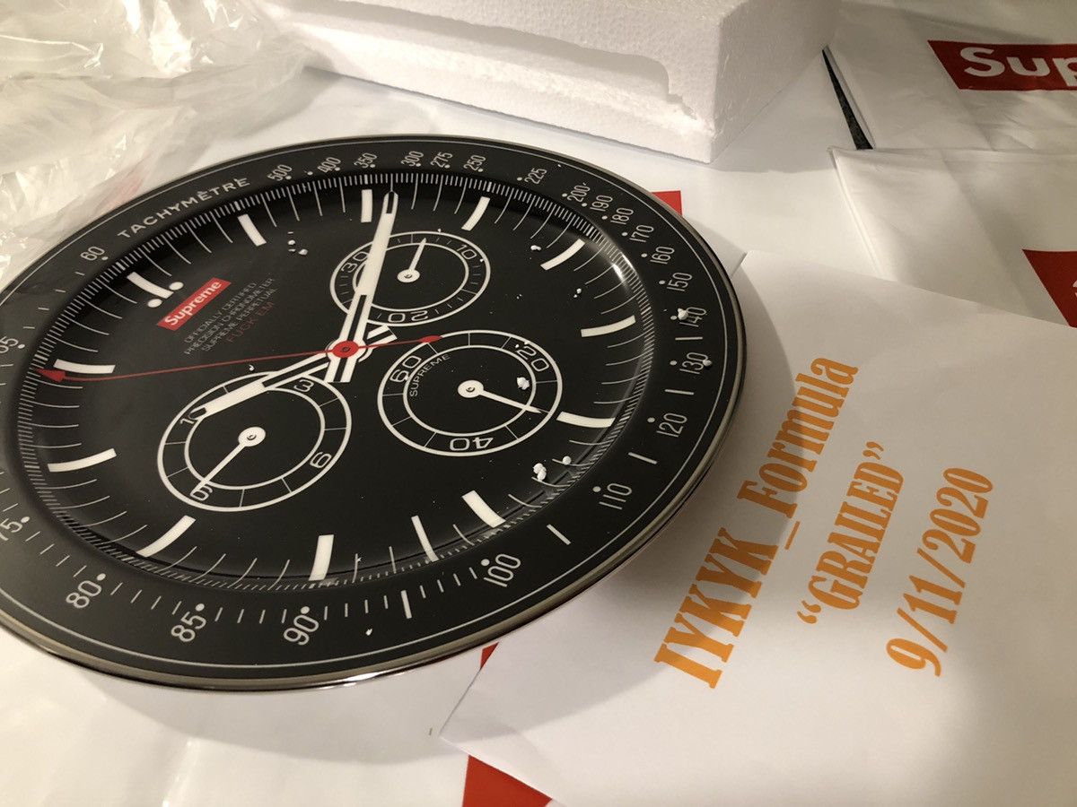 Collector Plates Supreme Fw20 Watch Supreme Watch Plate Black