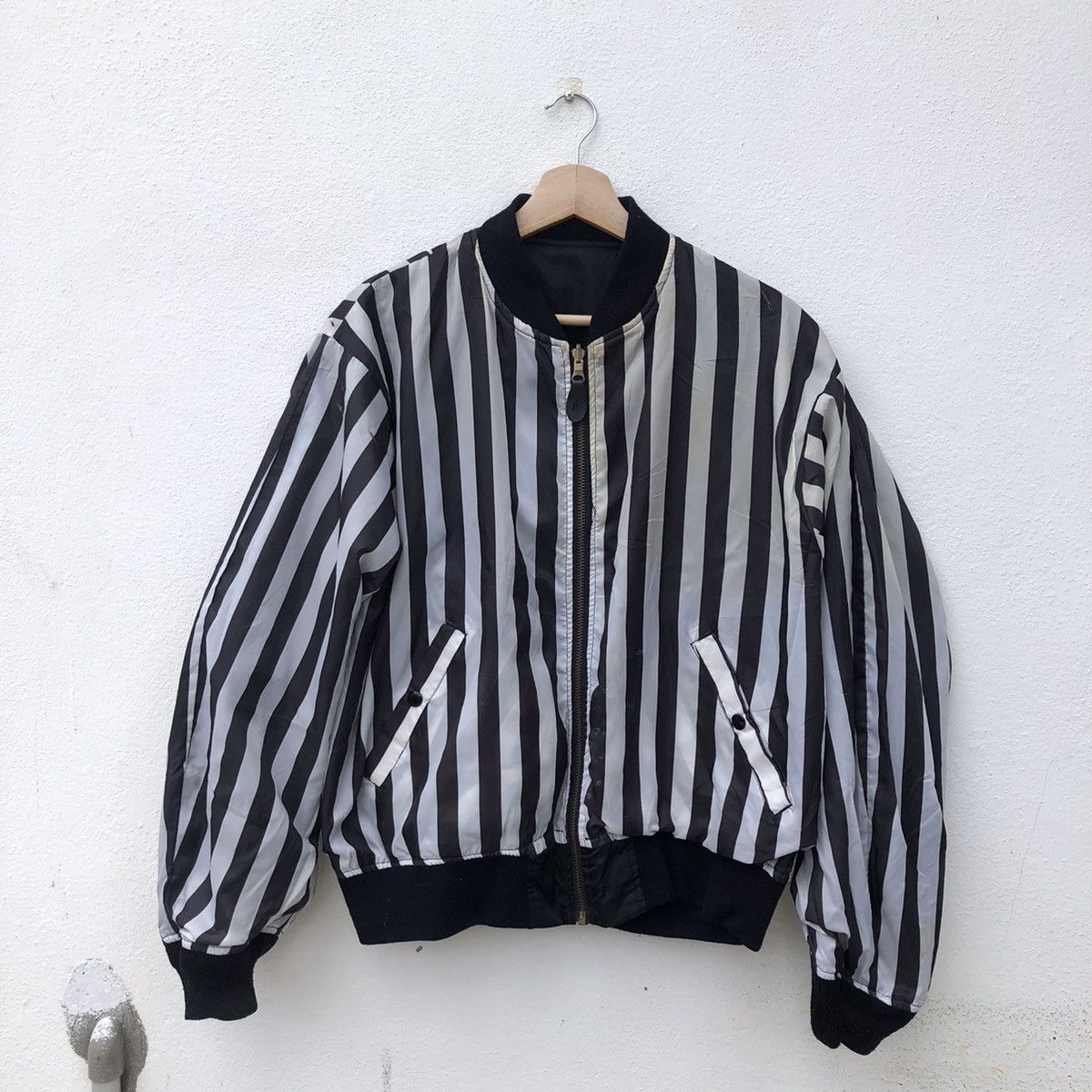 Japanese Brand REVERSIBLE BOMBER JACKET CUBIC MEASURE COLLECTIONS Size US M / EU 48-50 / 2 - 7 Thumbnail