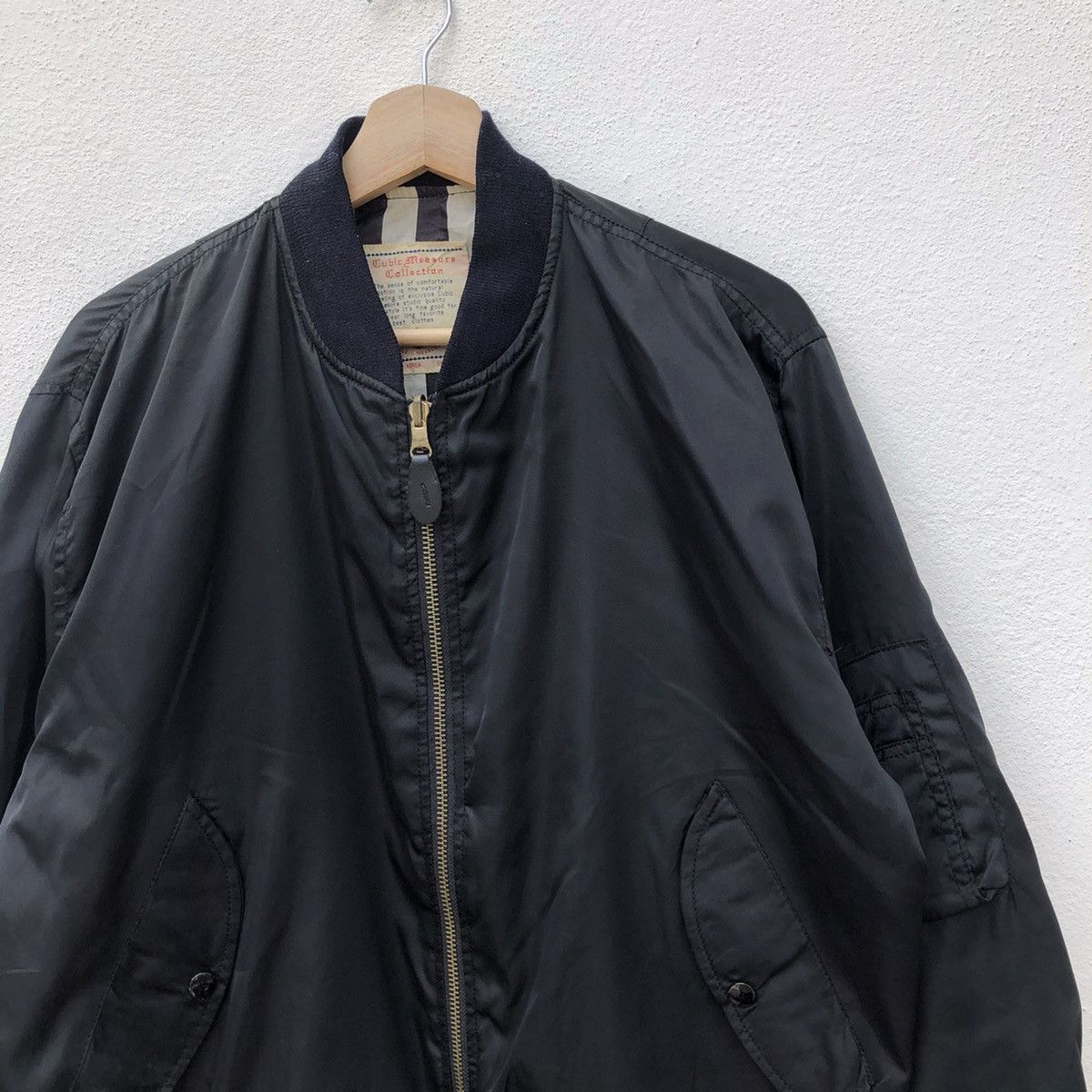 Japanese Brand REVERSIBLE BOMBER JACKET CUBIC MEASURE COLLECTIONS Size US M / EU 48-50 / 2 - 3 Thumbnail
