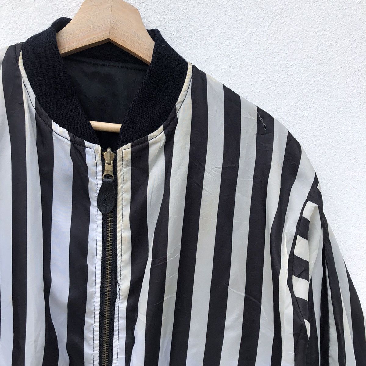 Japanese Brand REVERSIBLE BOMBER JACKET CUBIC MEASURE COLLECTIONS Size US M / EU 48-50 / 2 - 8 Thumbnail