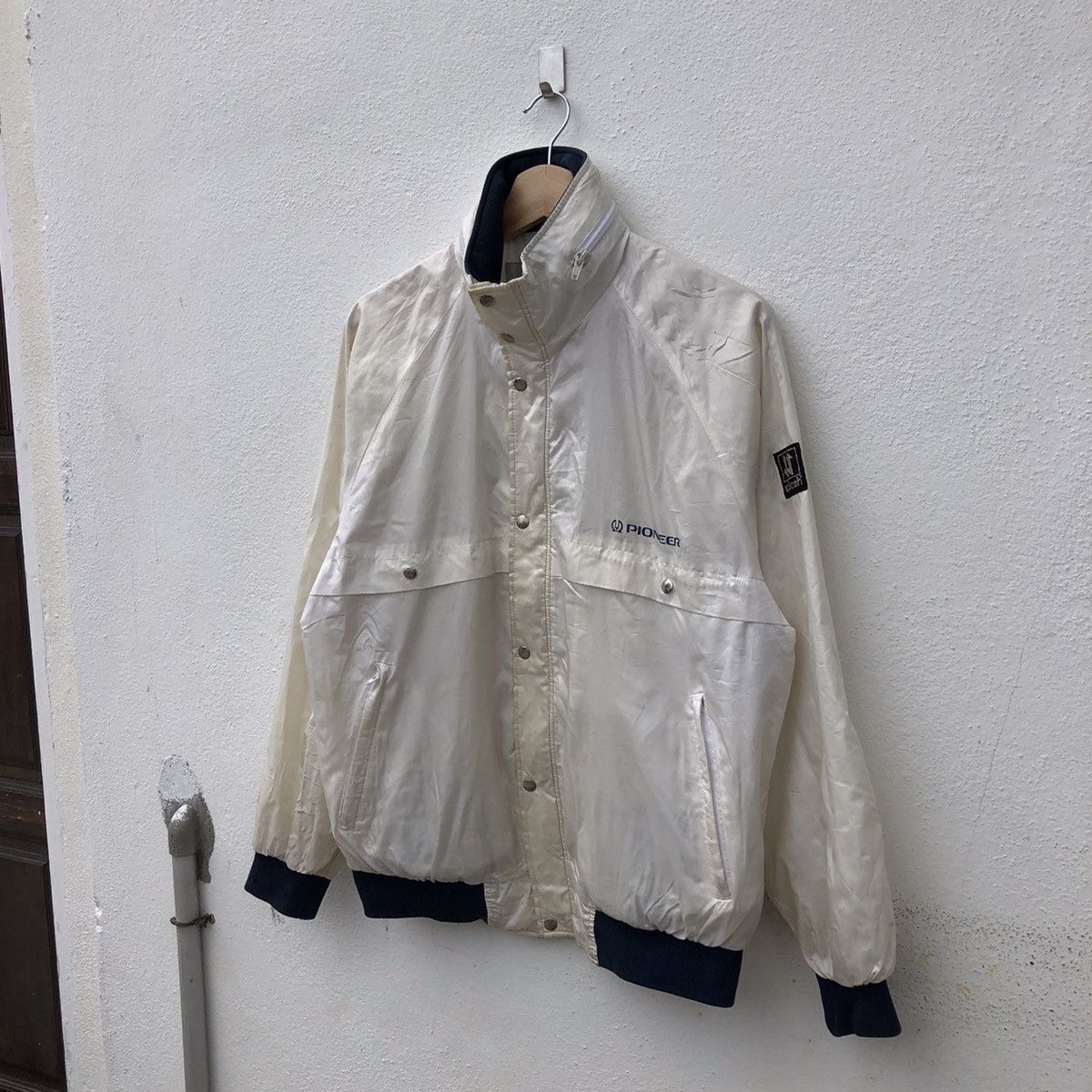 Japanese Brand SERVICE PIONEER BIG LOGO ZIPPER JACKET Size US M / EU 48-50 / 2 - 3 Thumbnail